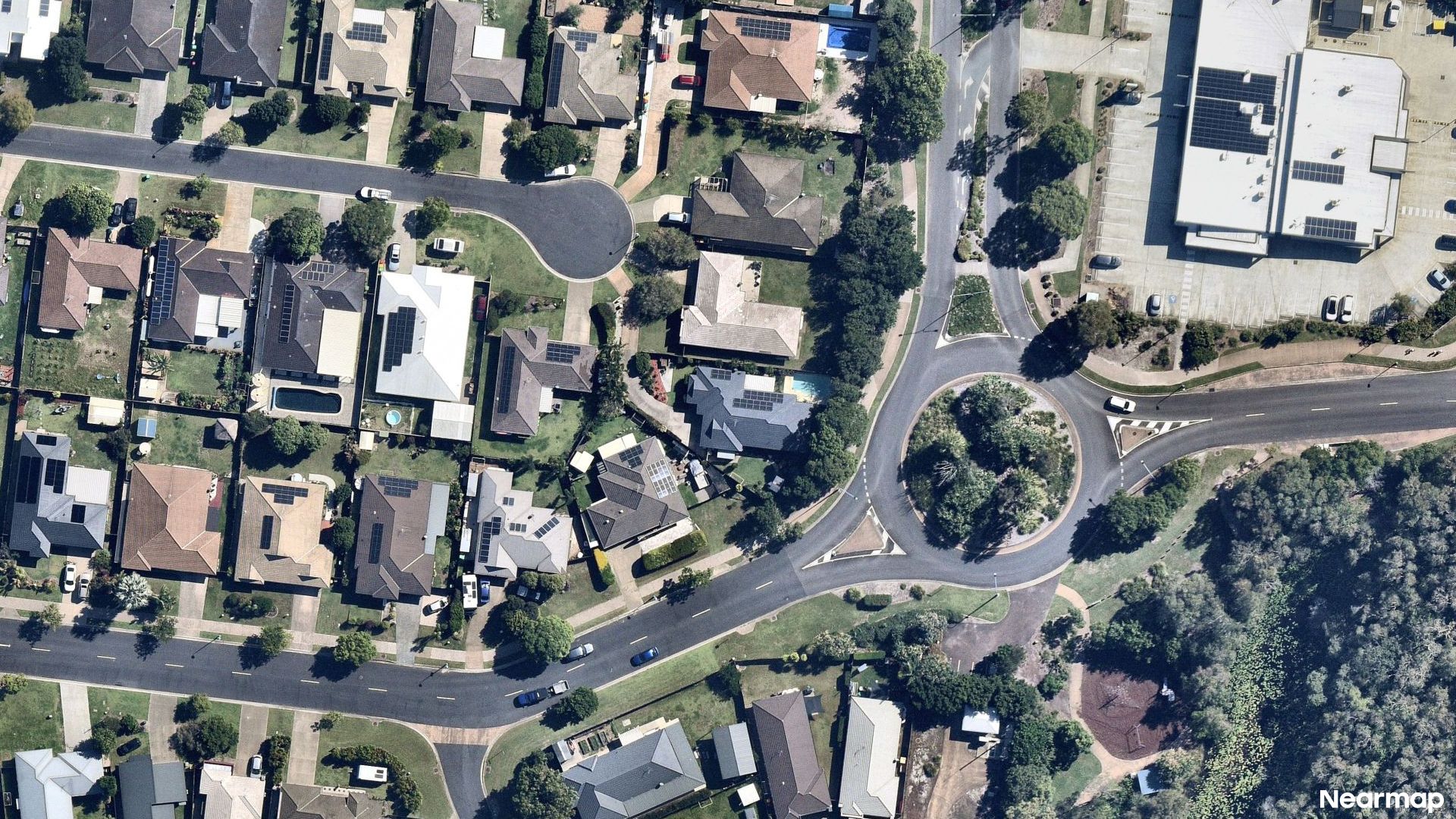 Vertical aerial view