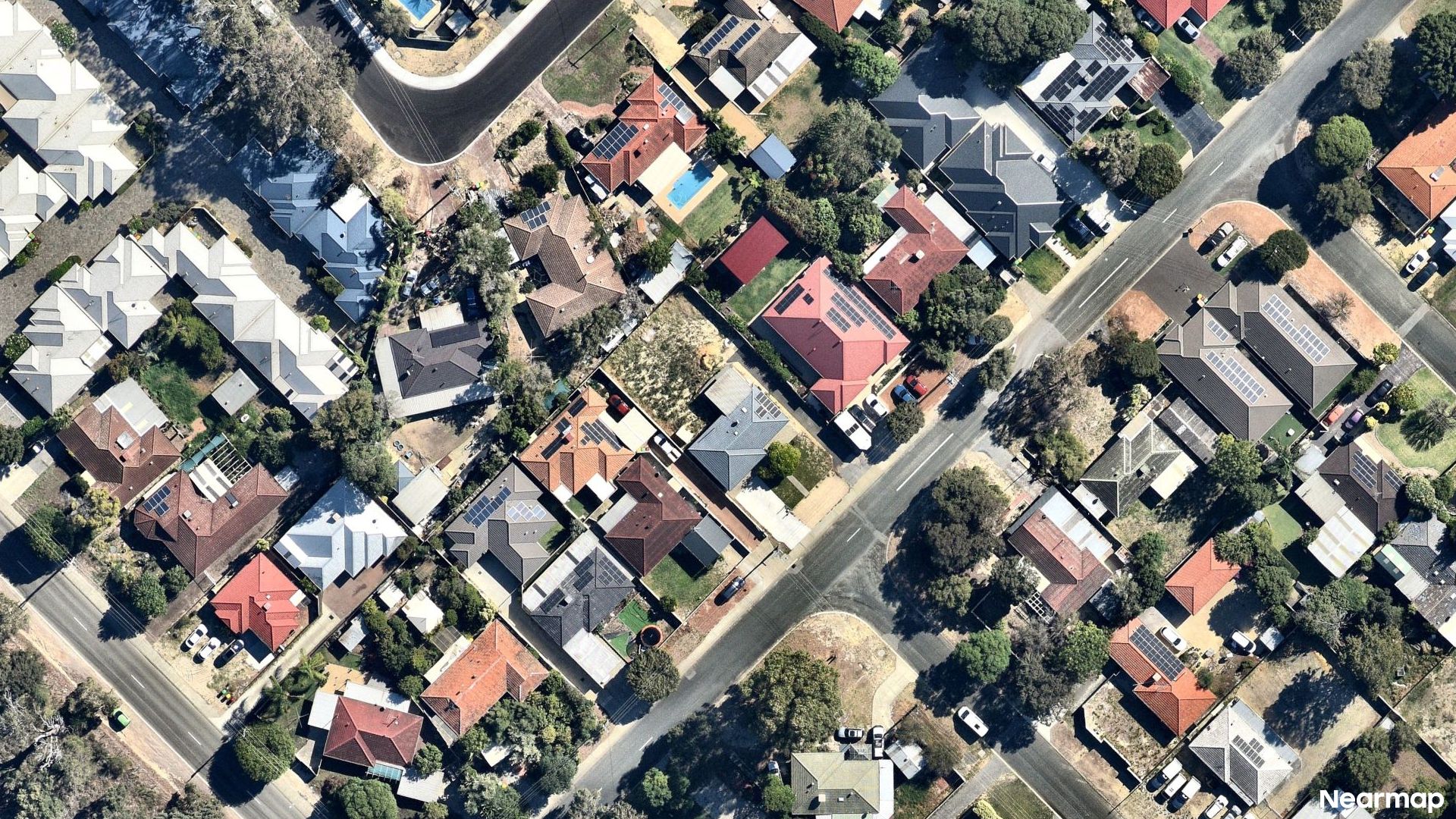Vertical aerial view