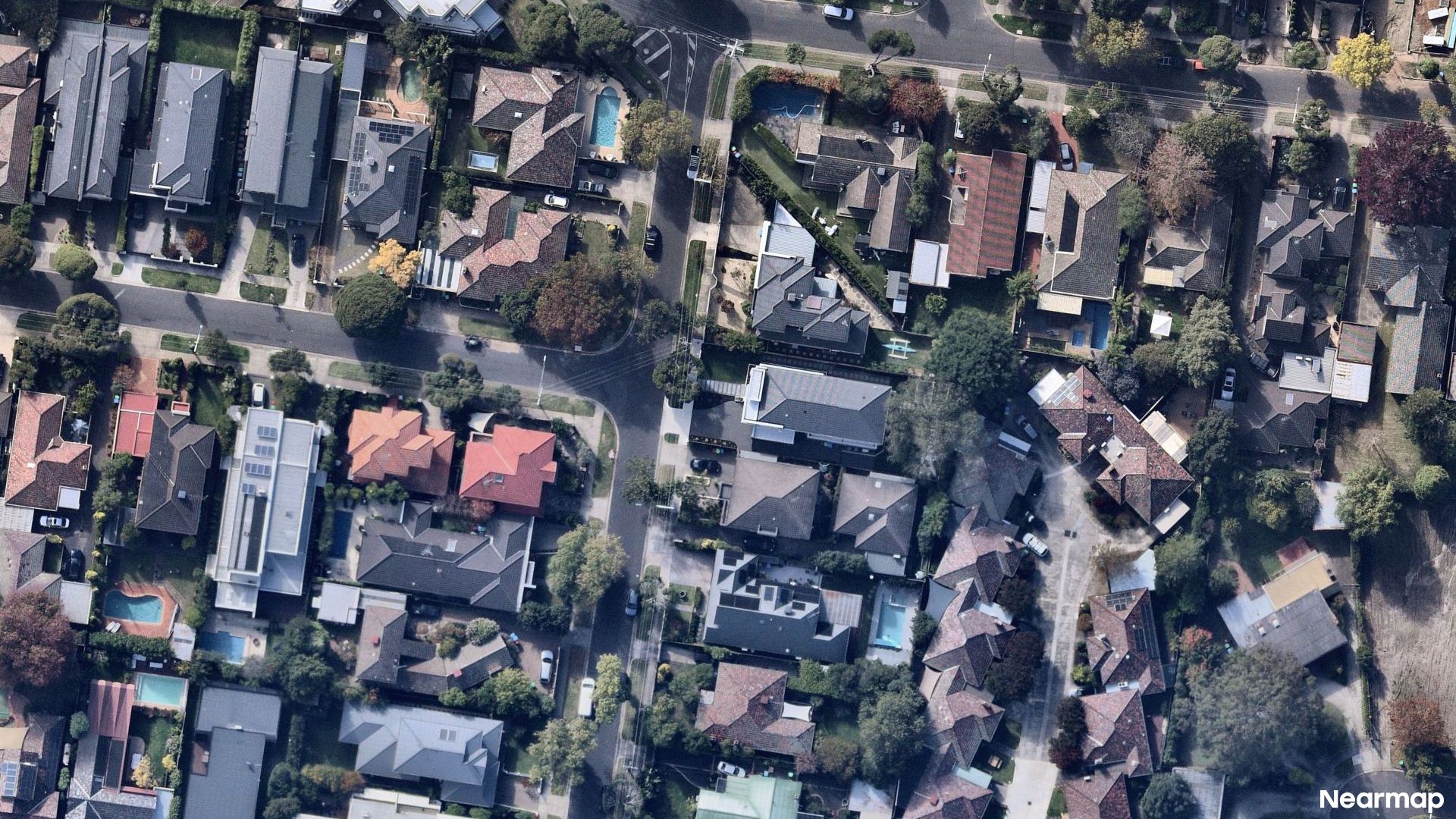 Vertical aerial view