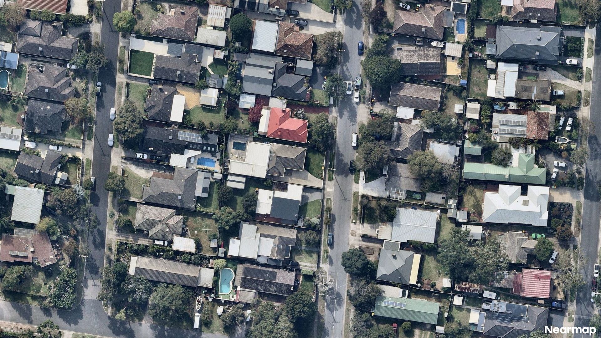 Vertical aerial view