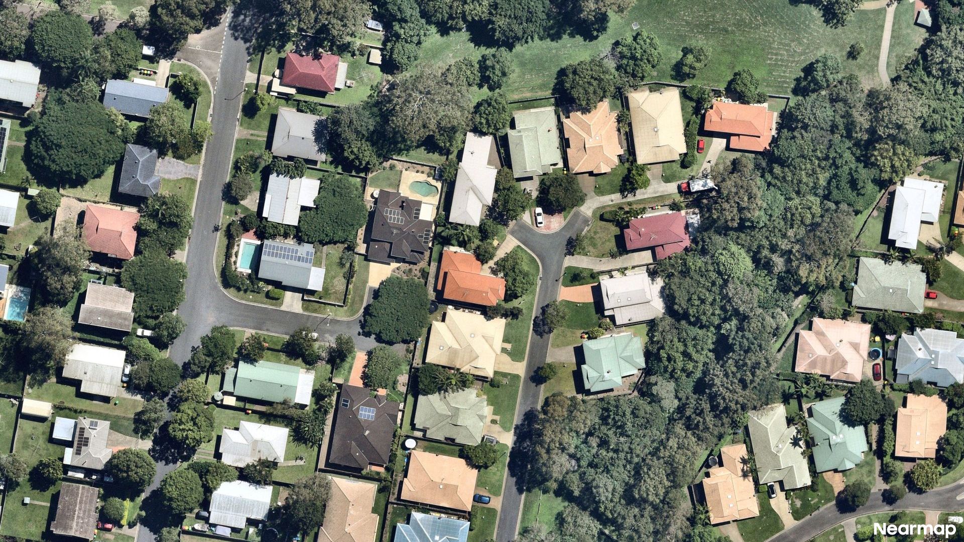 Vertical aerial view