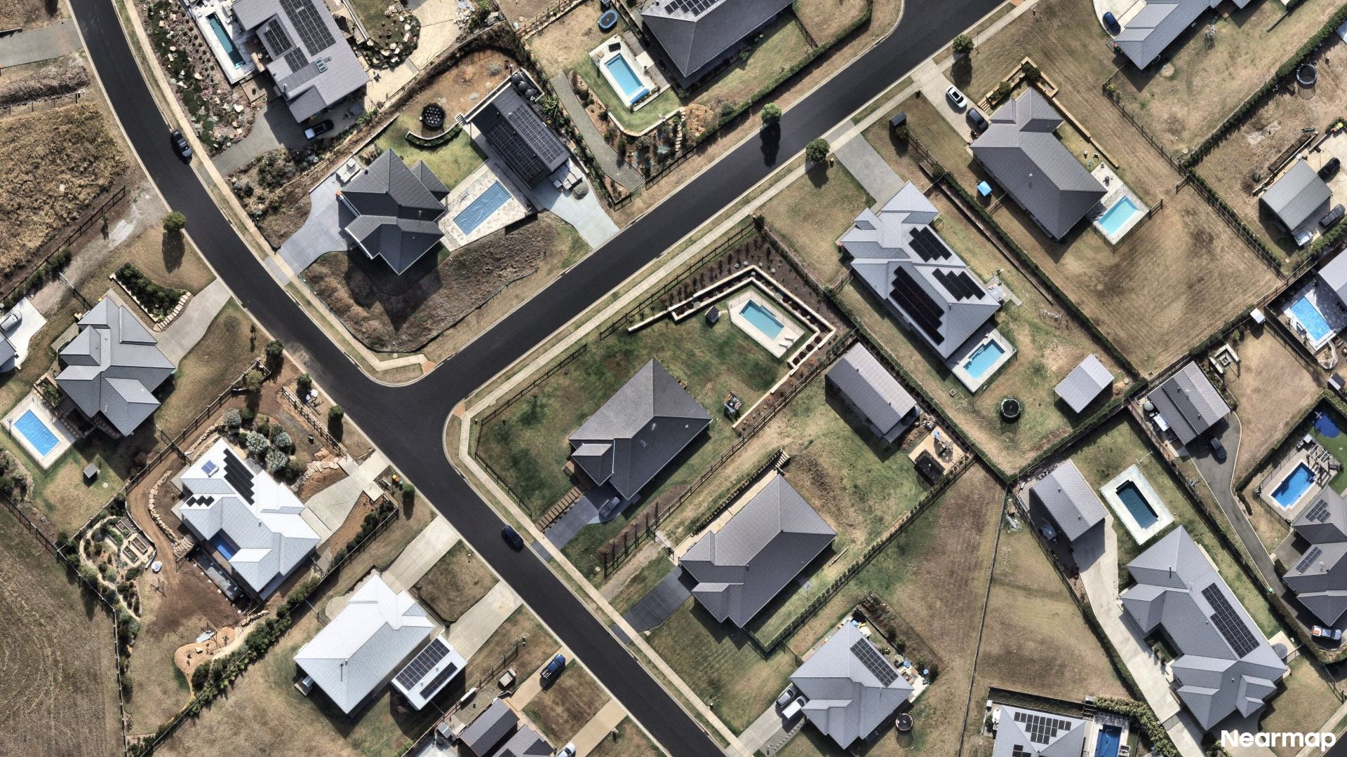 Vertical aerial view