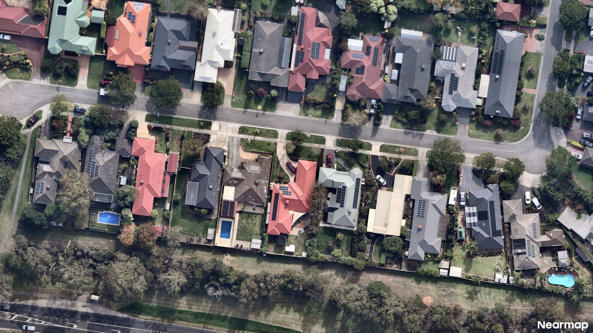 Vertical aerial view