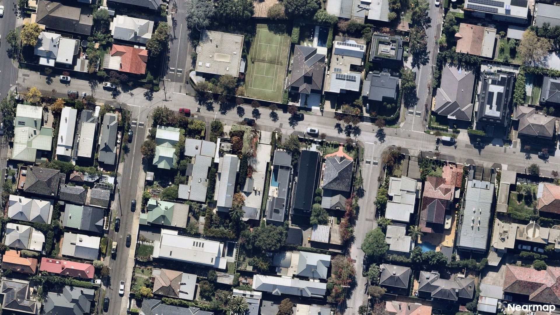Vertical aerial view
