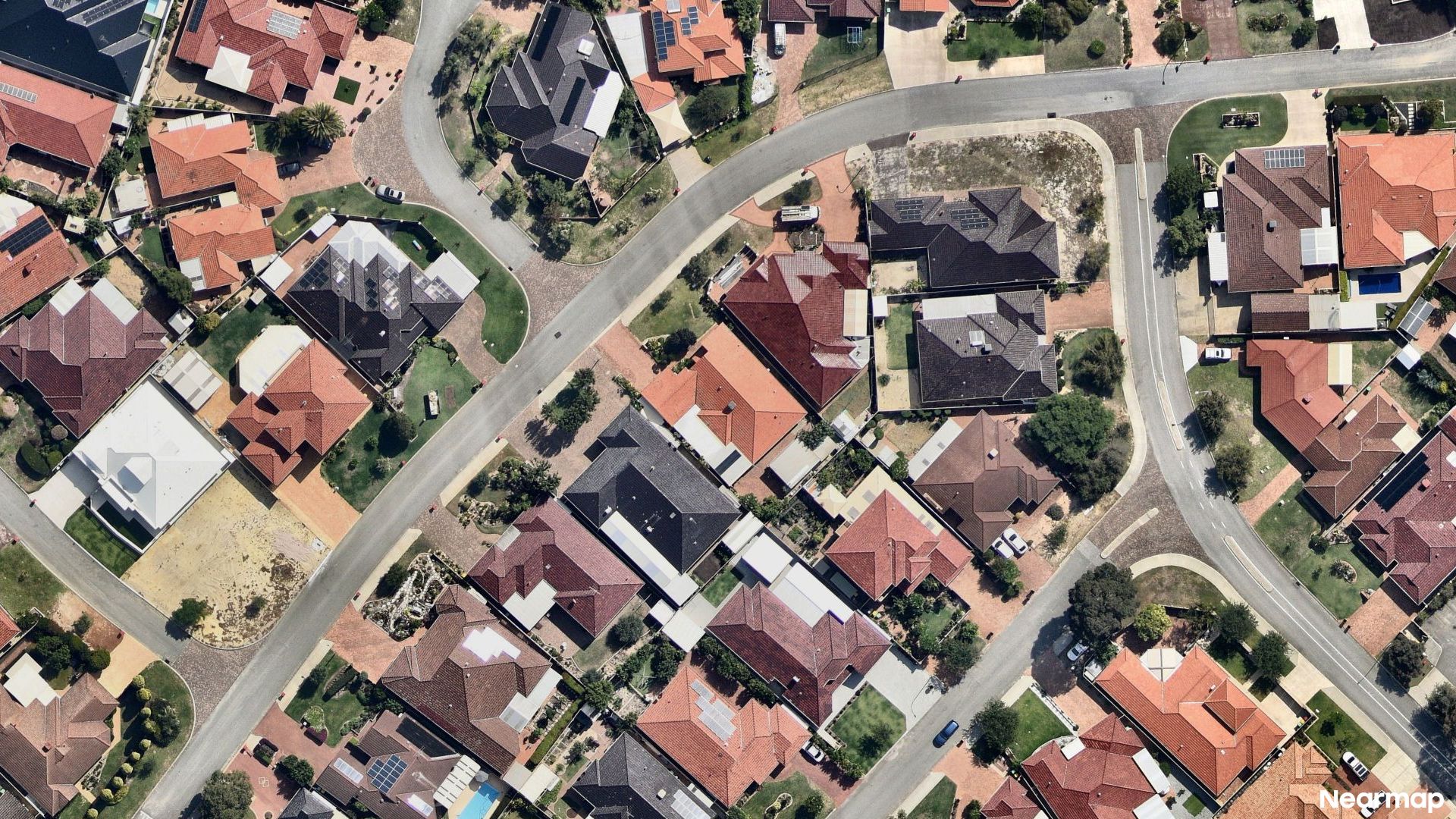 Vertical aerial view