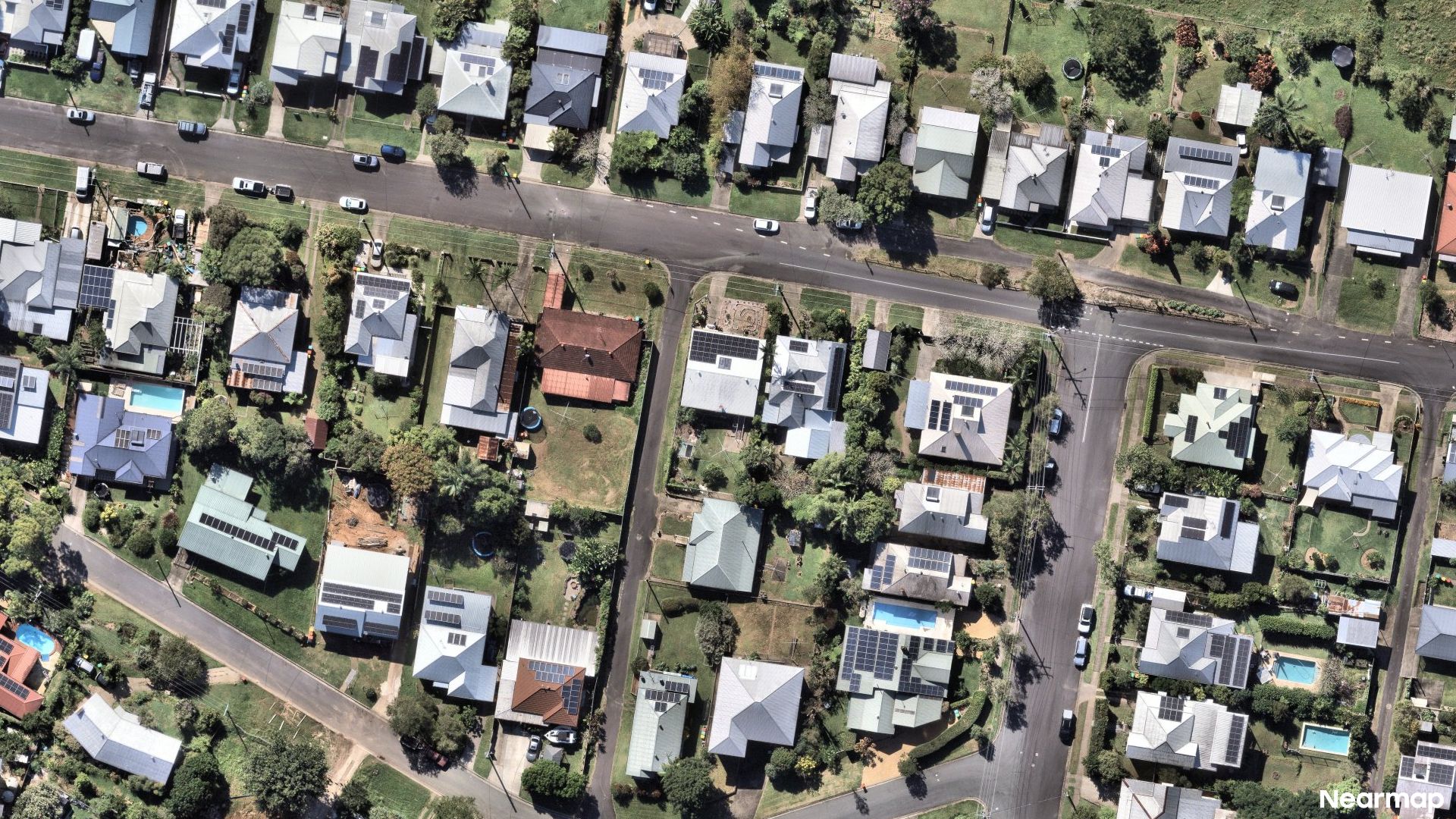 Vertical aerial view