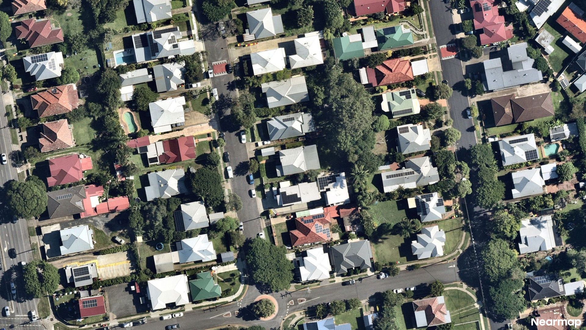 Vertical aerial view