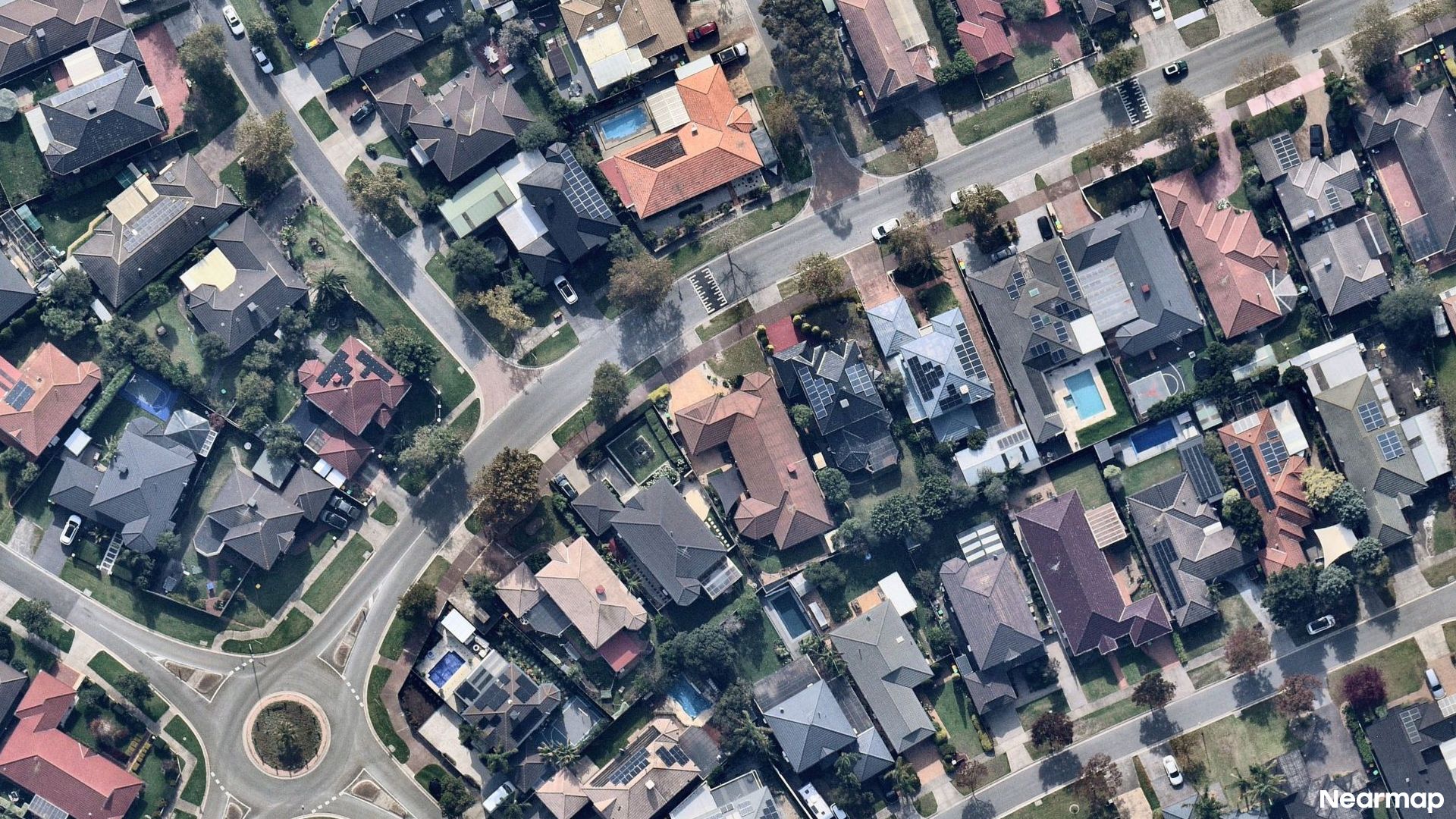 Vertical aerial view