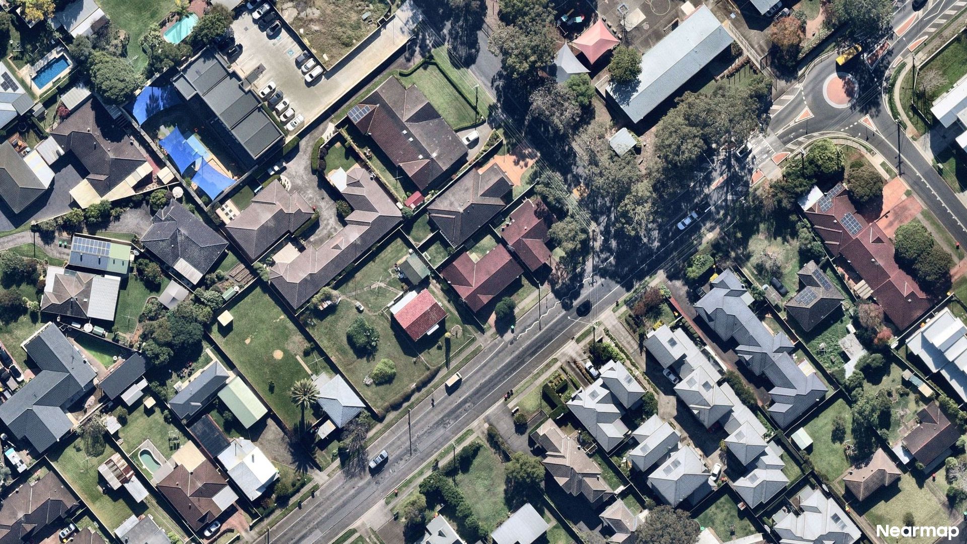 Vertical aerial view