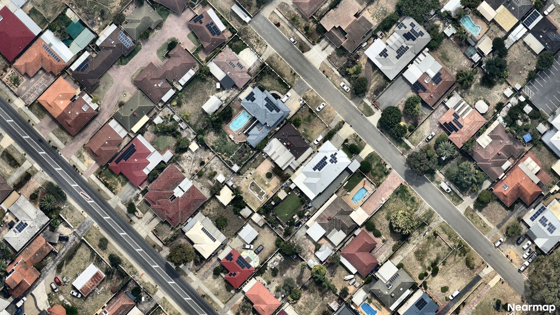 Vertical aerial view