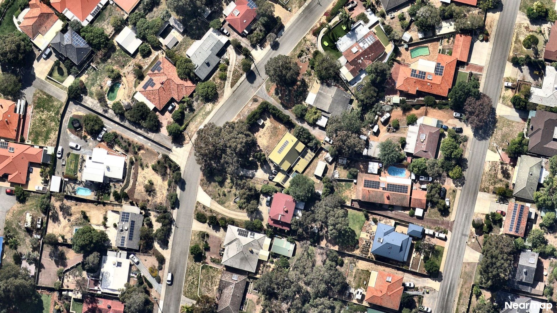 Vertical aerial view