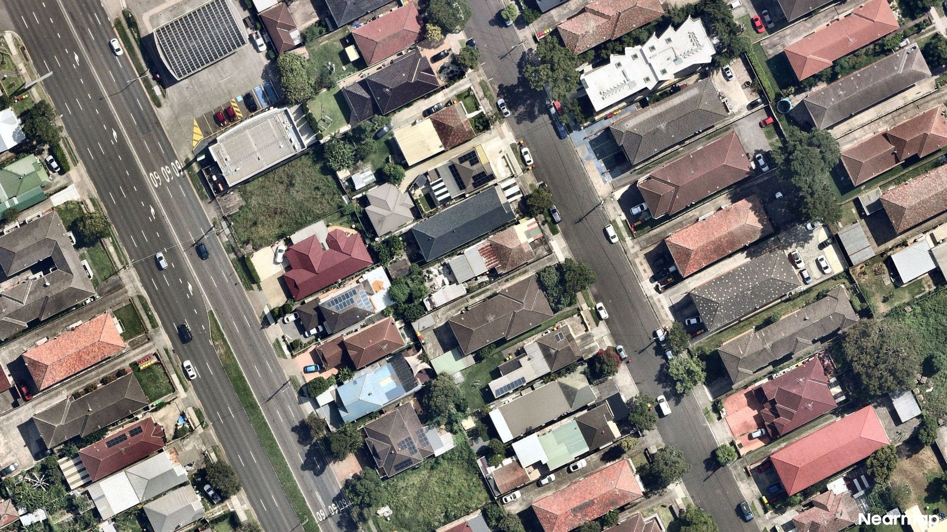 Vertical aerial view