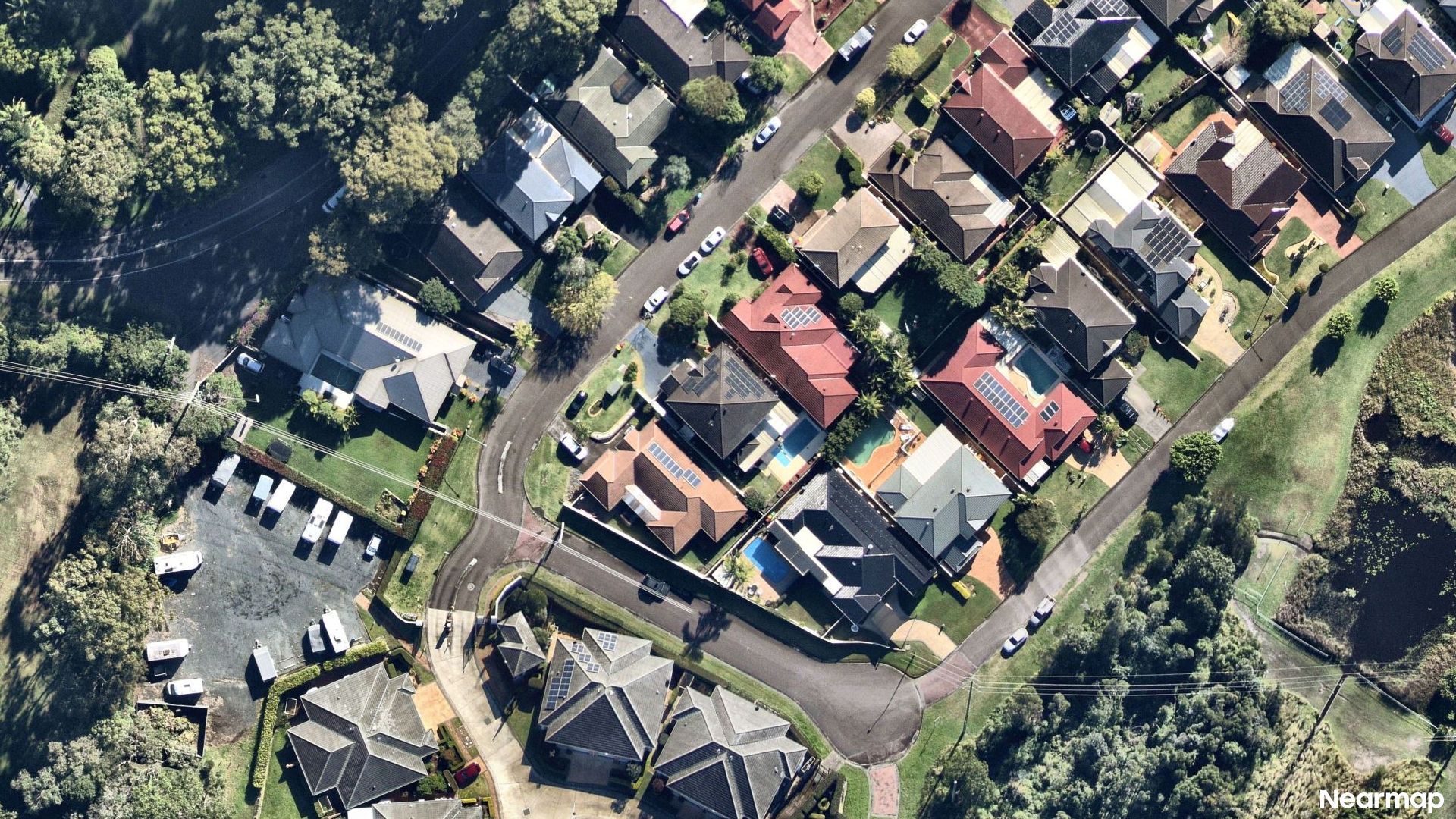 Vertical aerial view