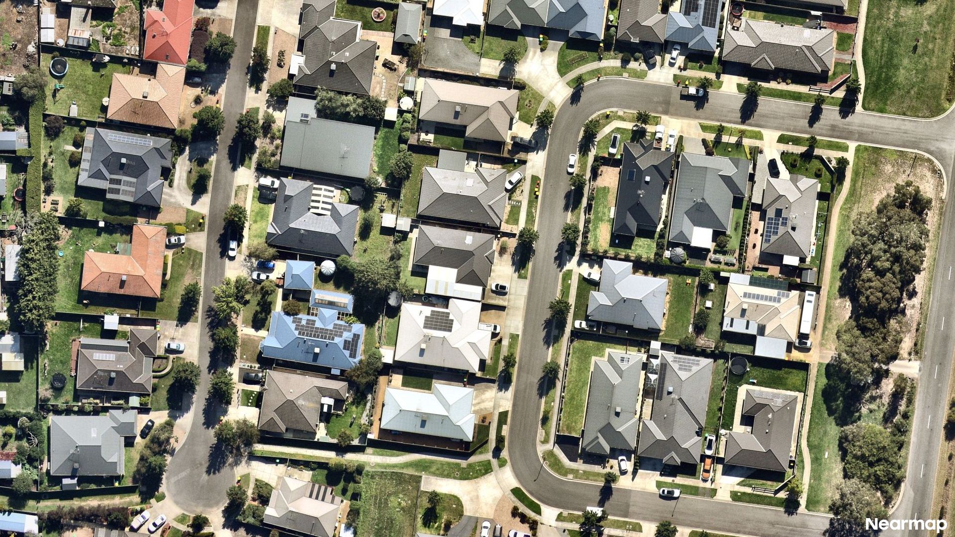 Vertical aerial view