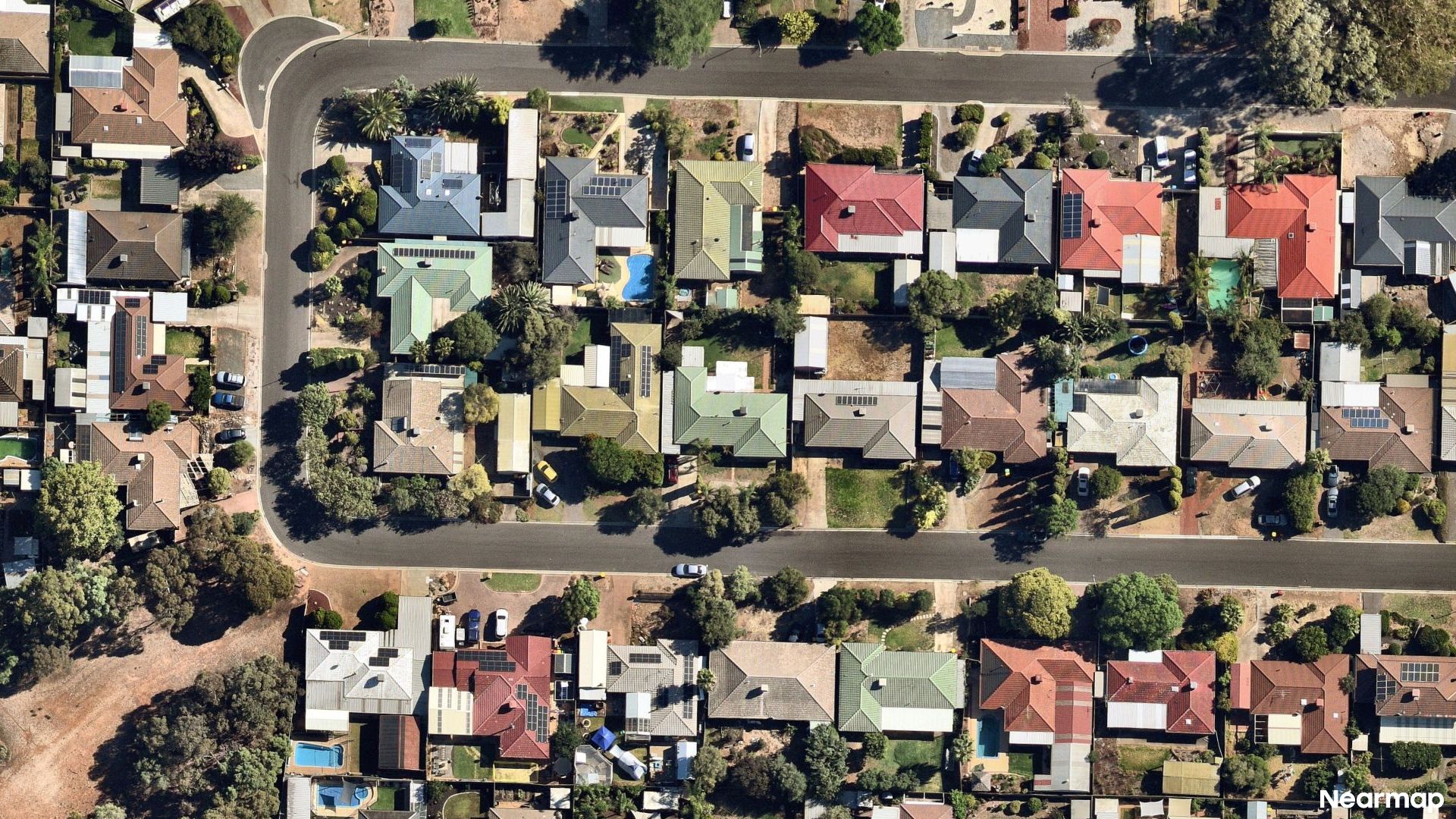 Vertical aerial view
