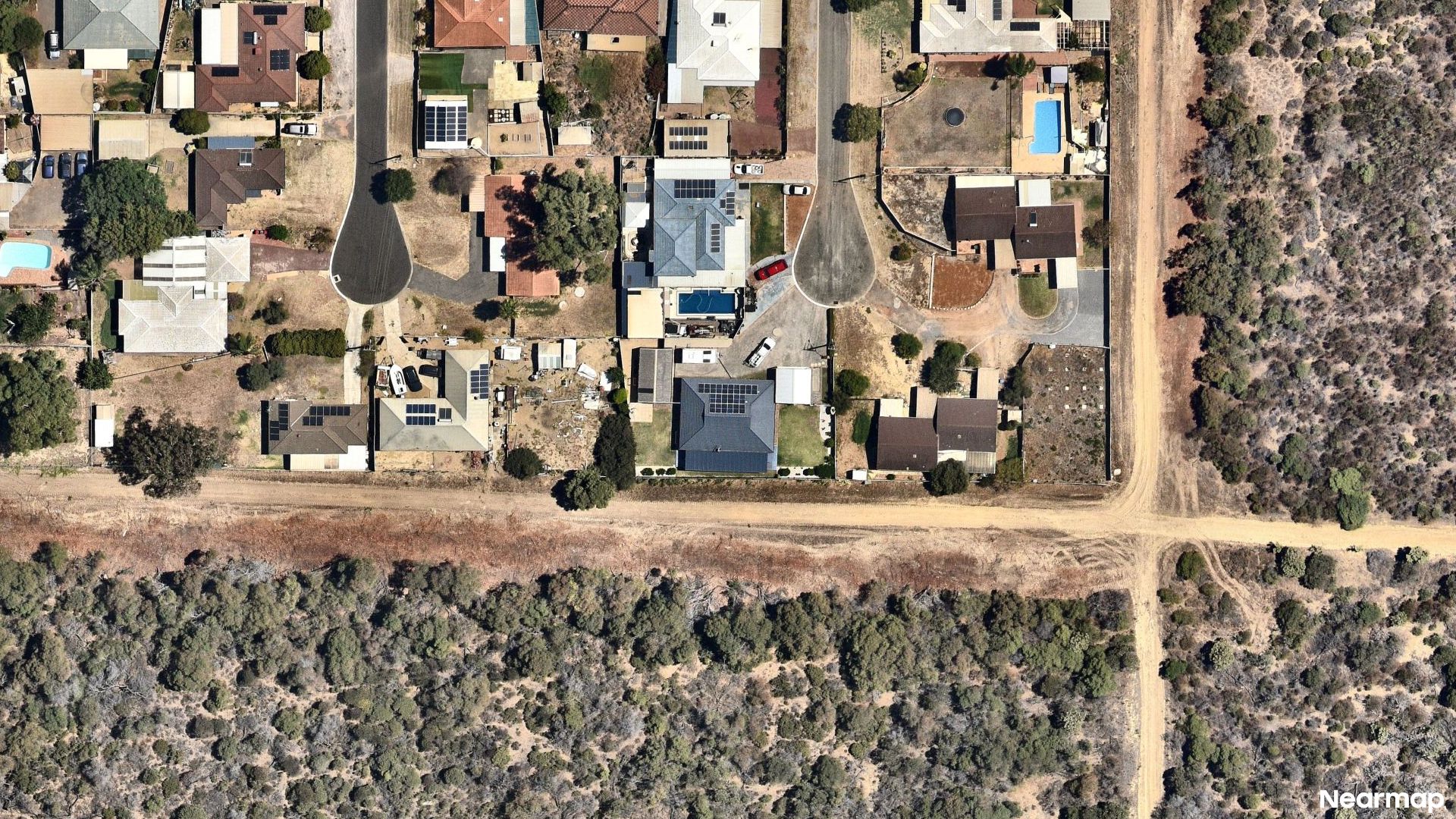 Vertical aerial view