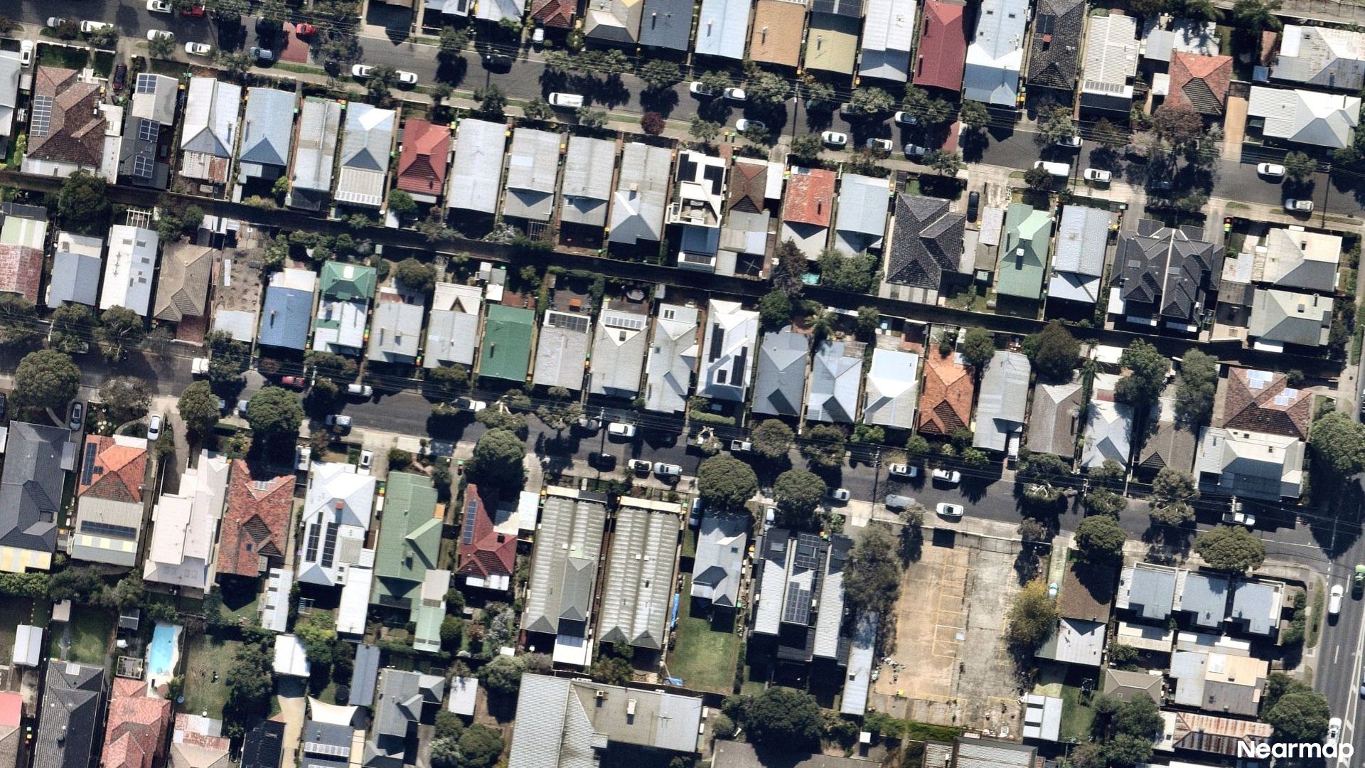Vertical aerial view