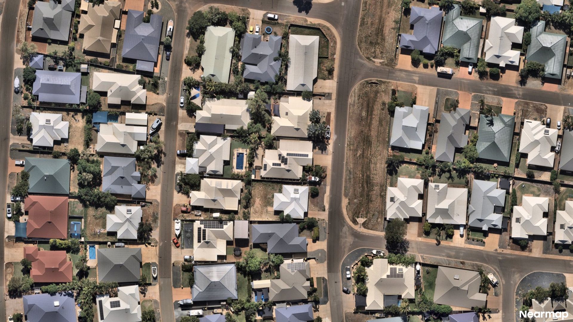 Vertical aerial view