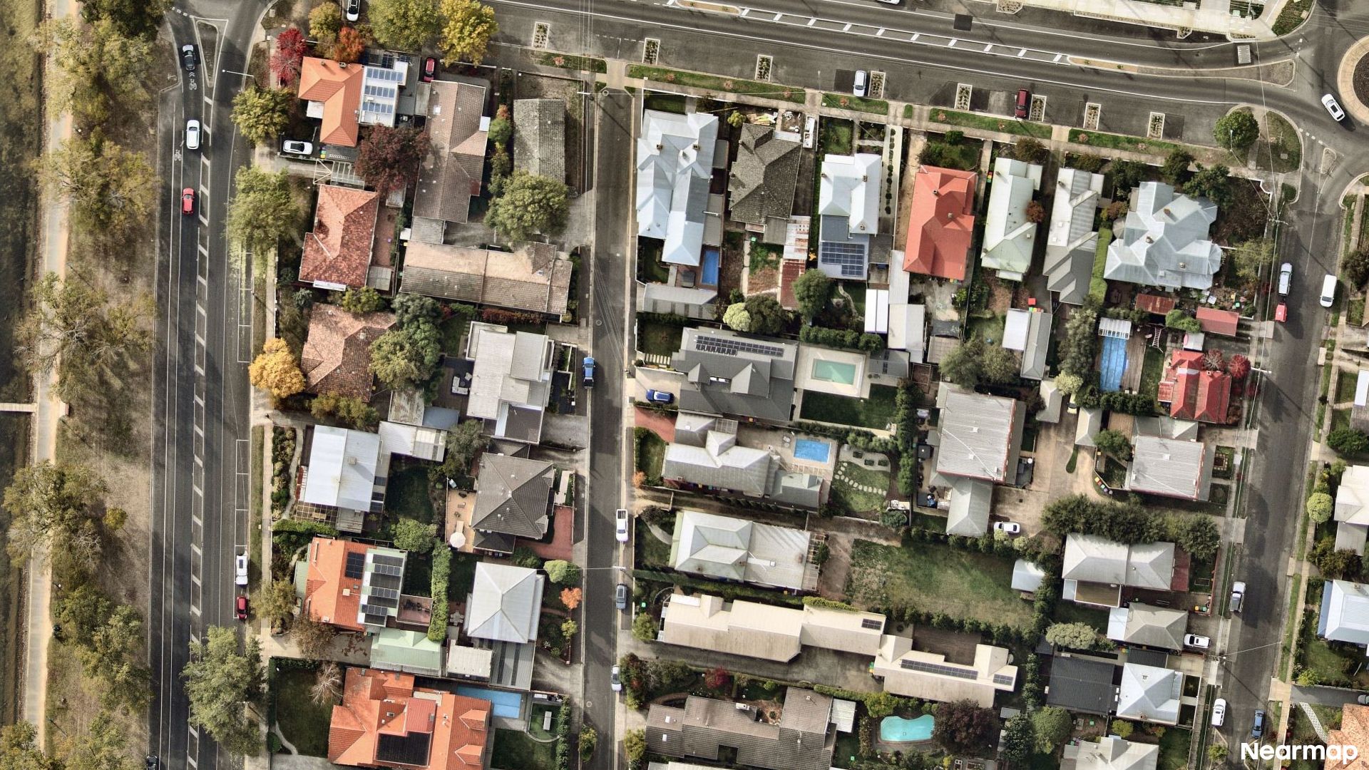 Vertical aerial view