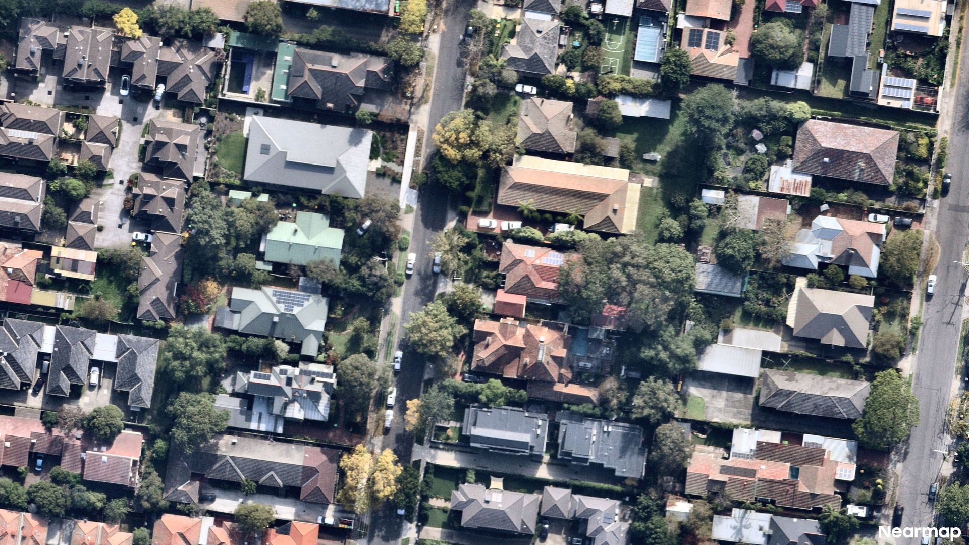 Vertical aerial view