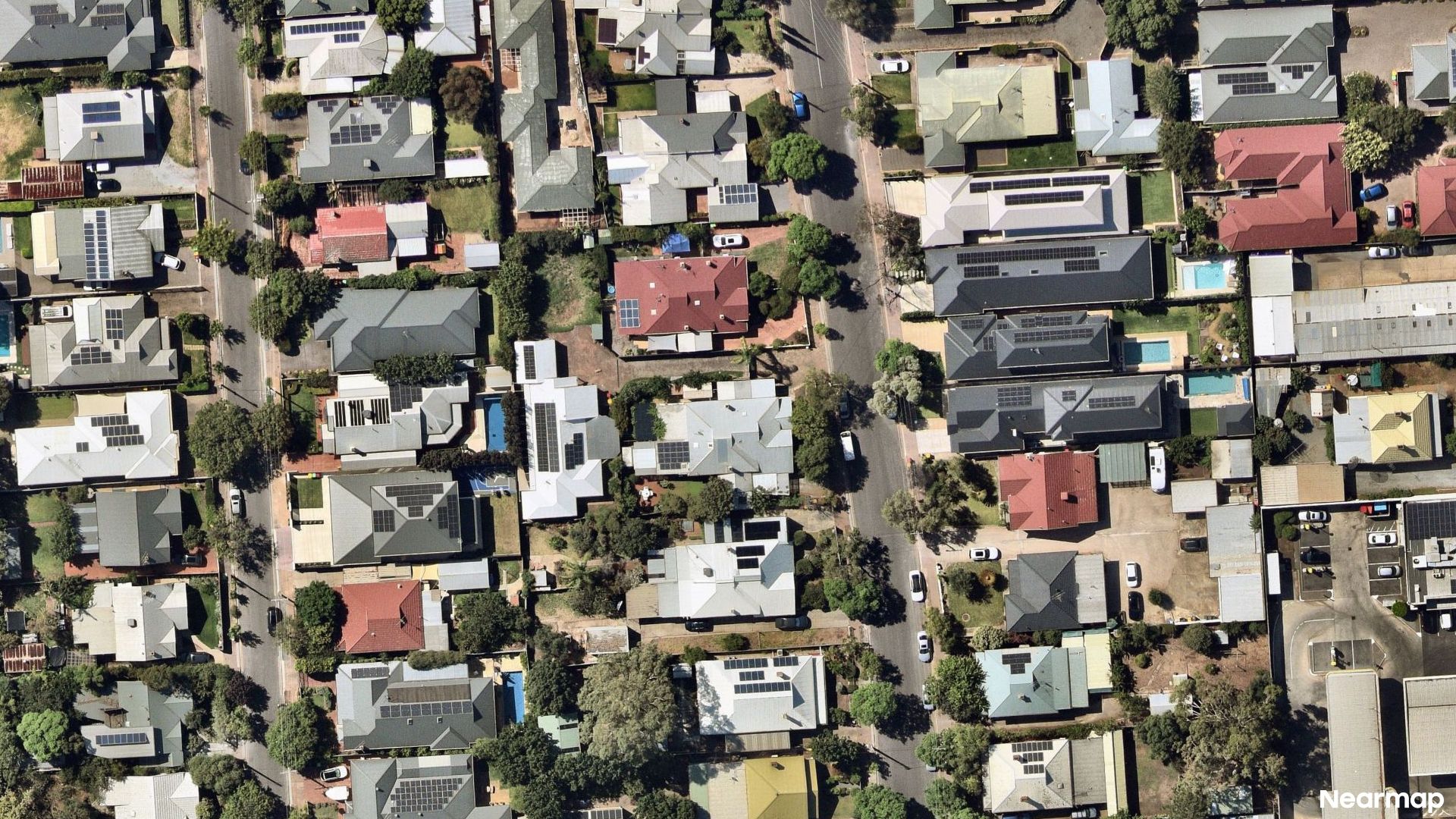 Vertical aerial view