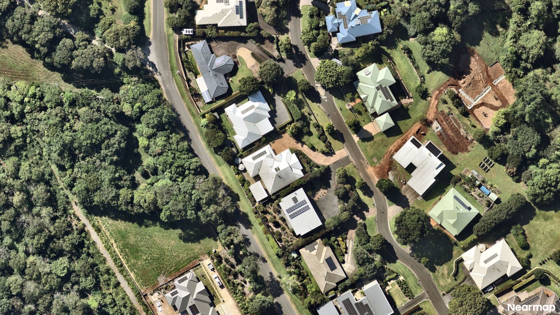 Vertical aerial view