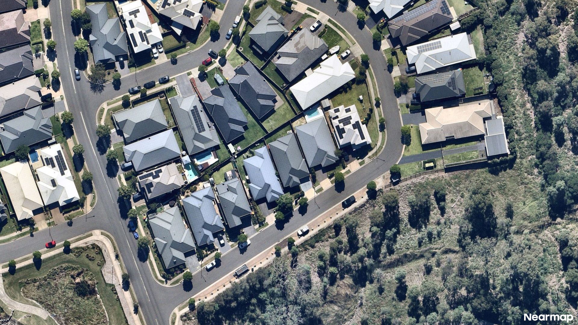Vertical aerial view