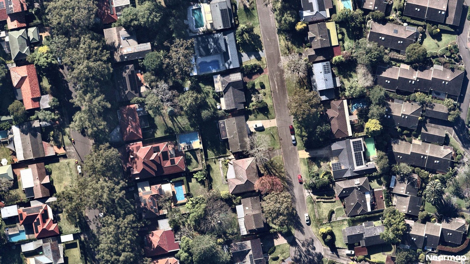 Vertical aerial view