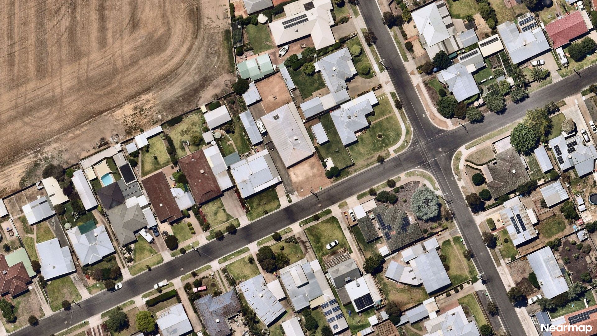 Vertical aerial view