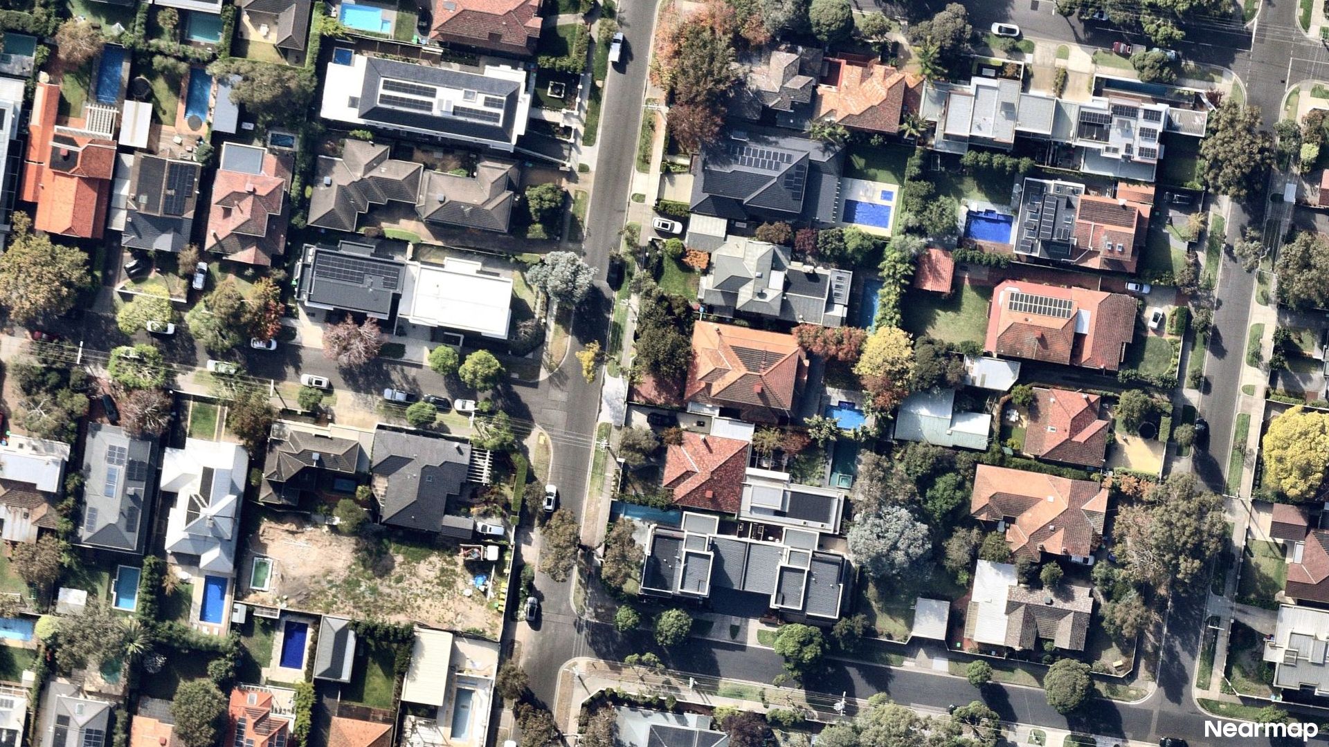 Vertical aerial view