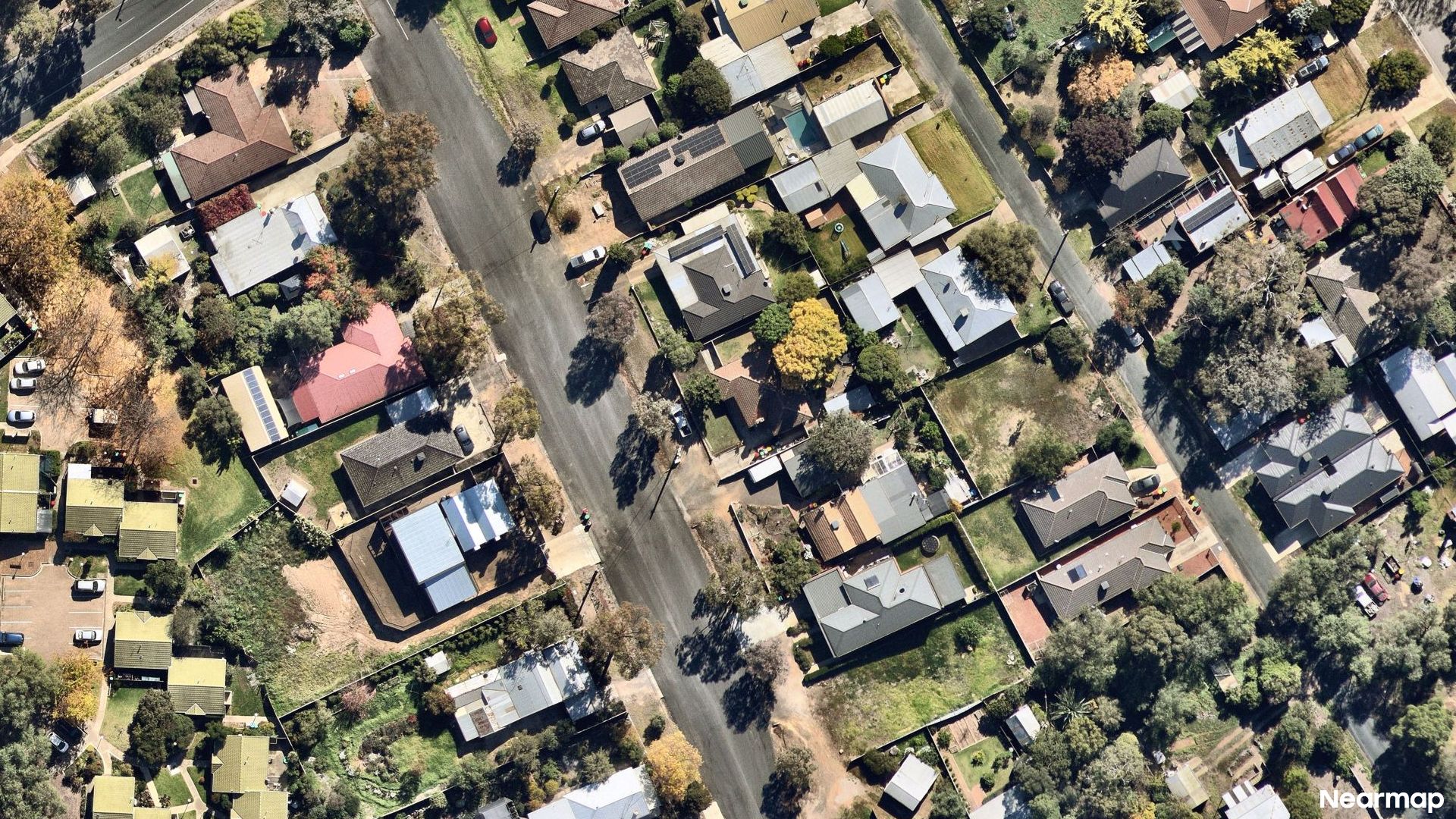 Vertical aerial view