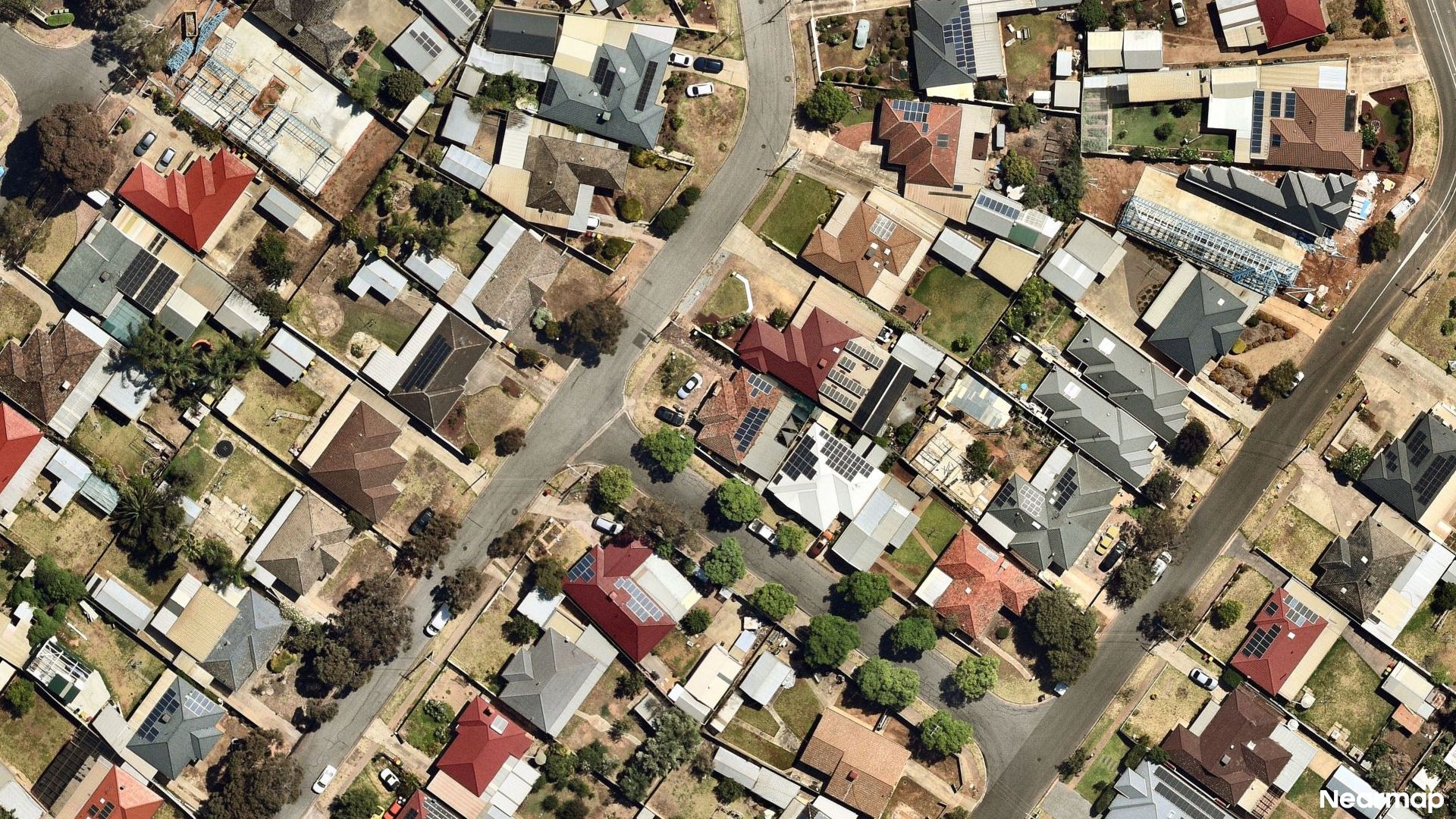 Vertical aerial view