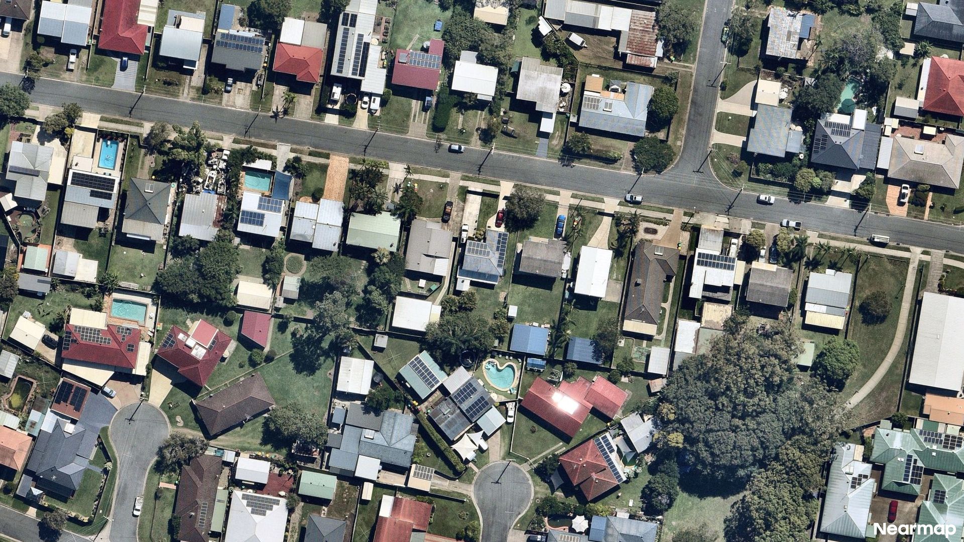 Vertical aerial view