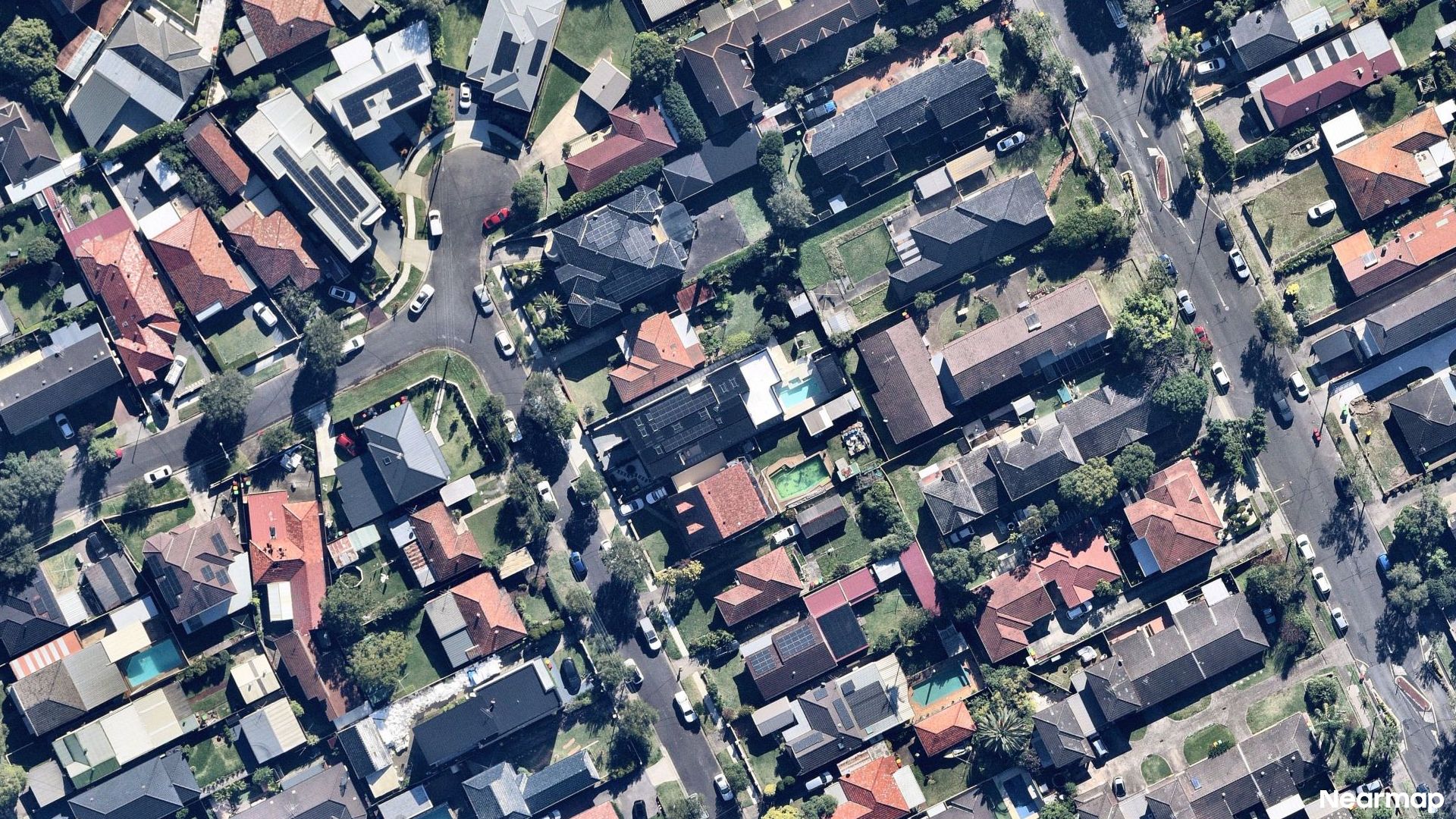 Vertical aerial view