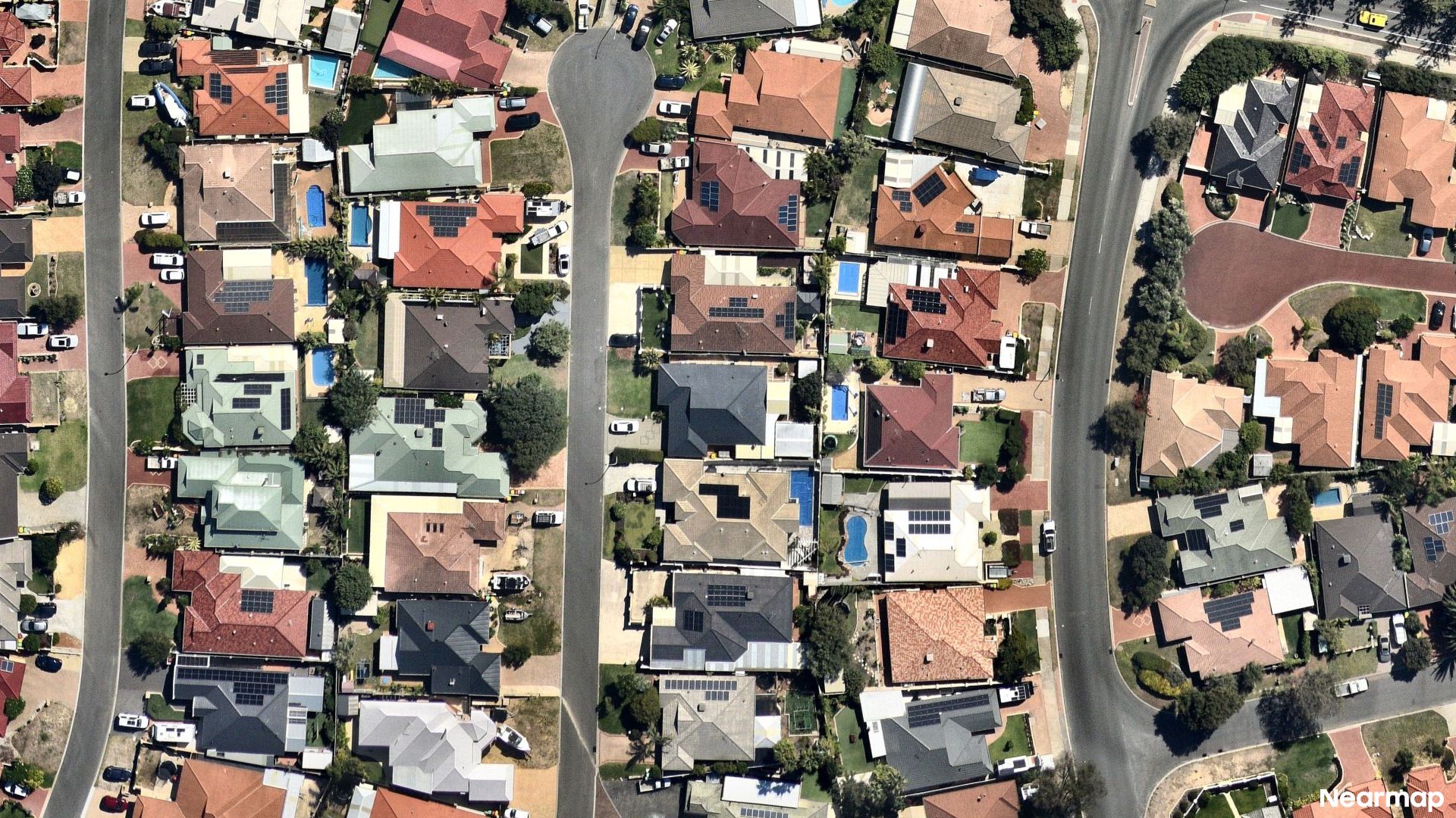 Vertical aerial view