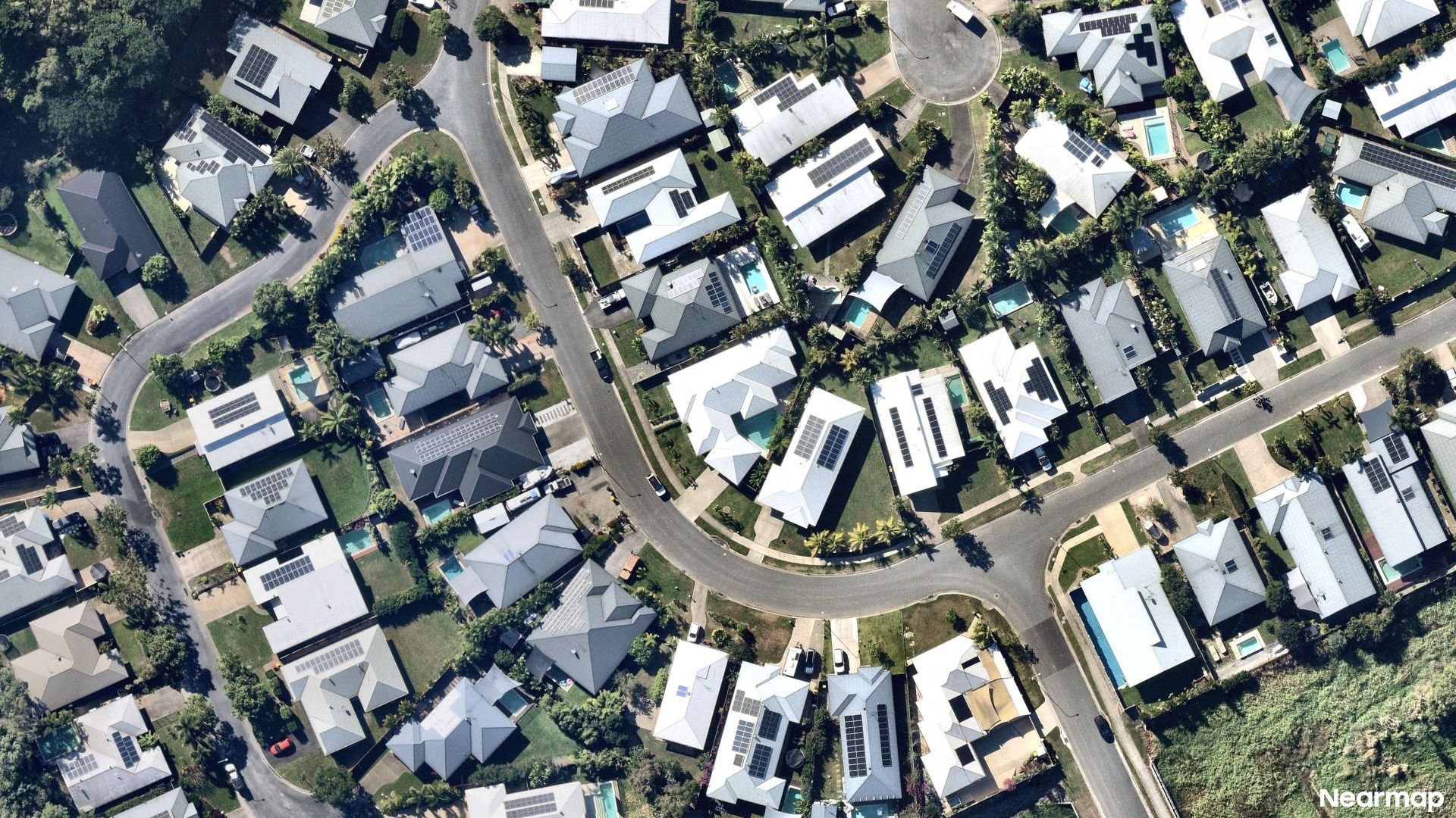 Vertical aerial view