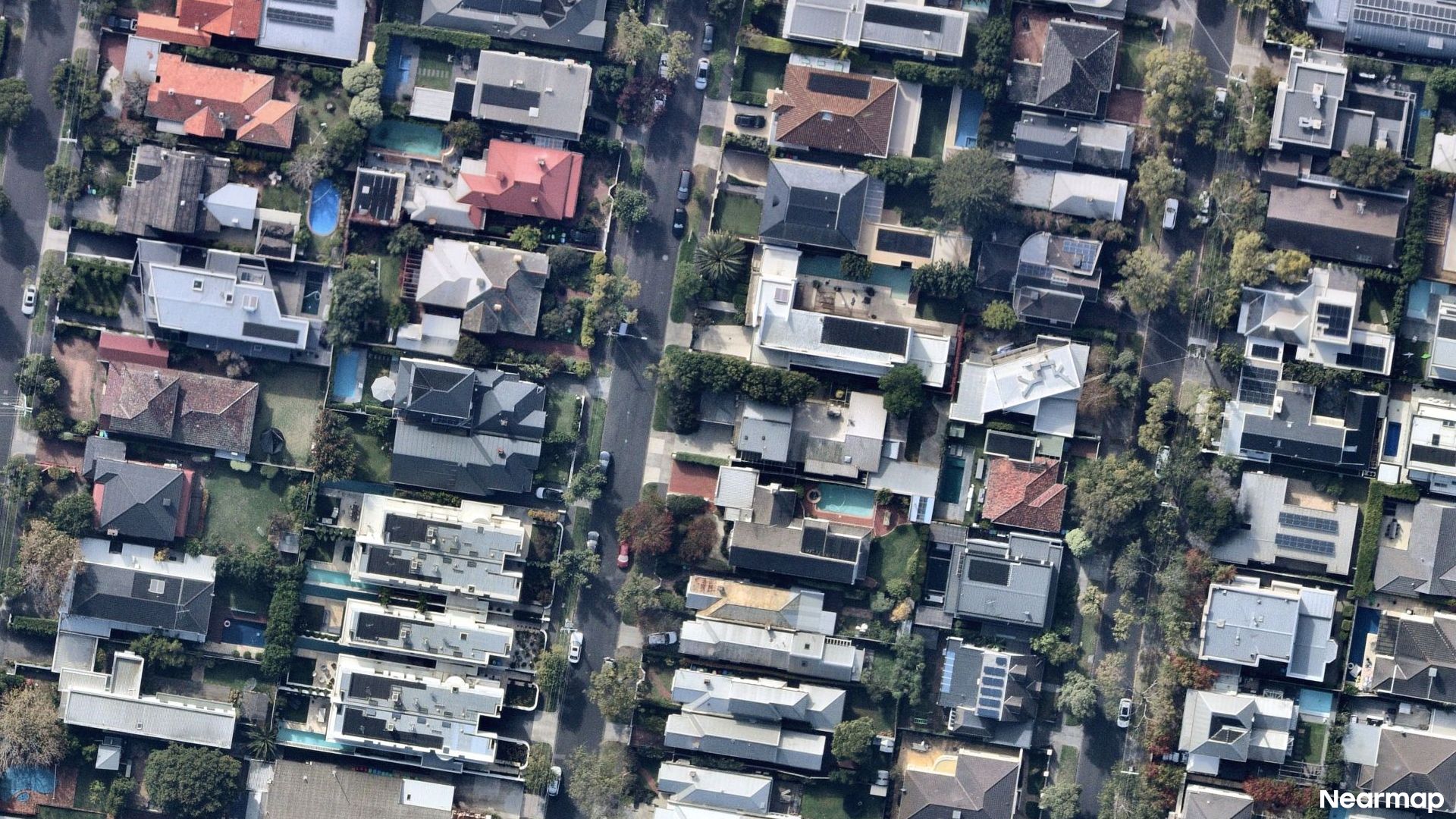 Vertical aerial view