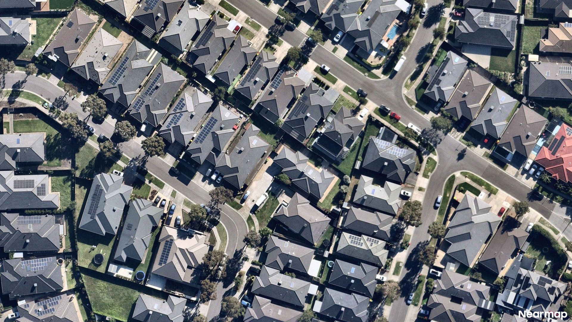 Vertical aerial view