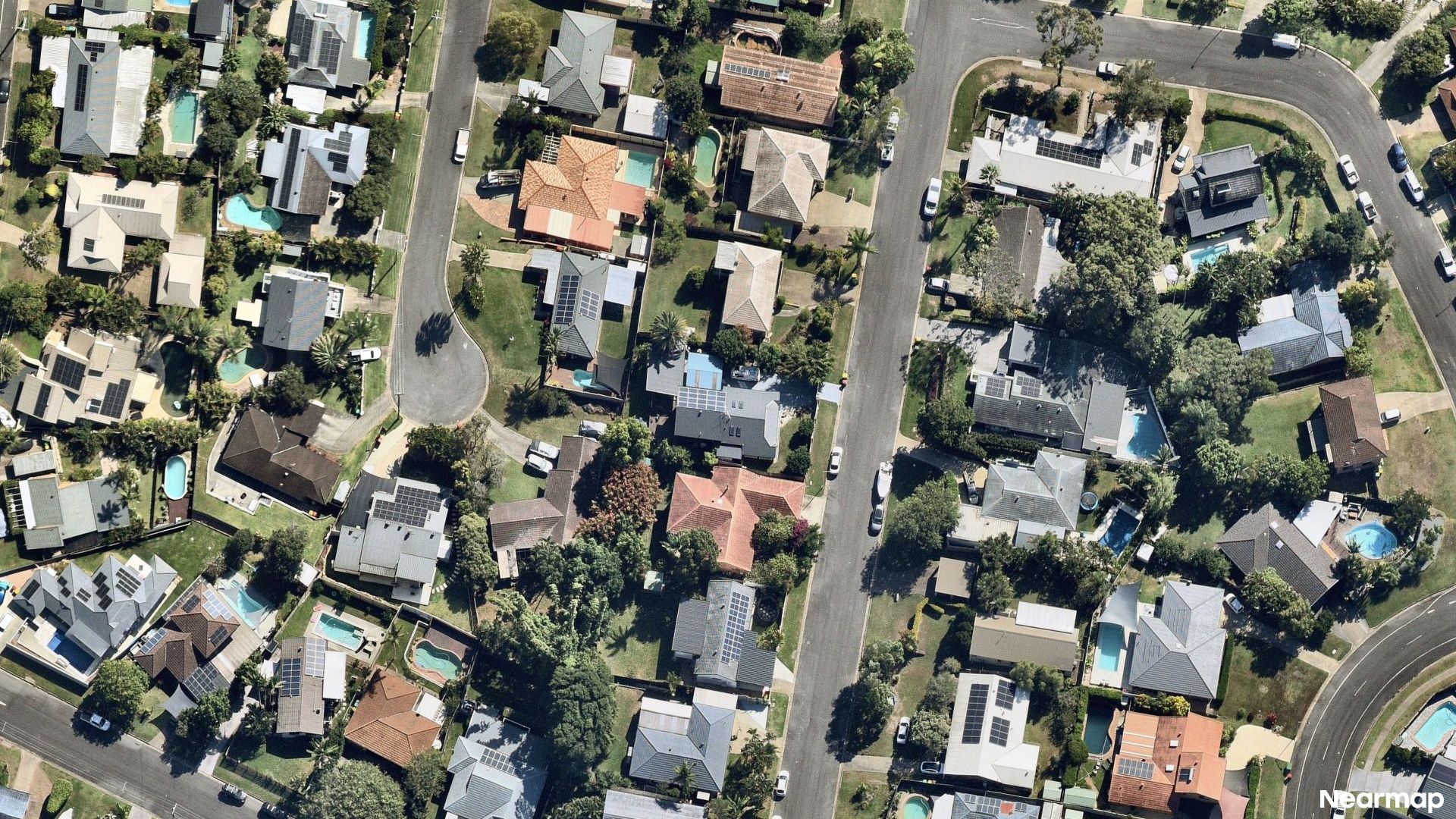 Vertical aerial view