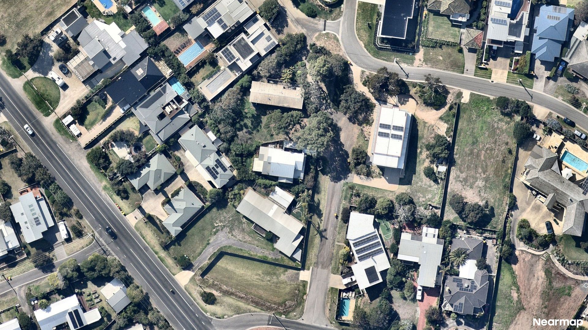 Vertical aerial view