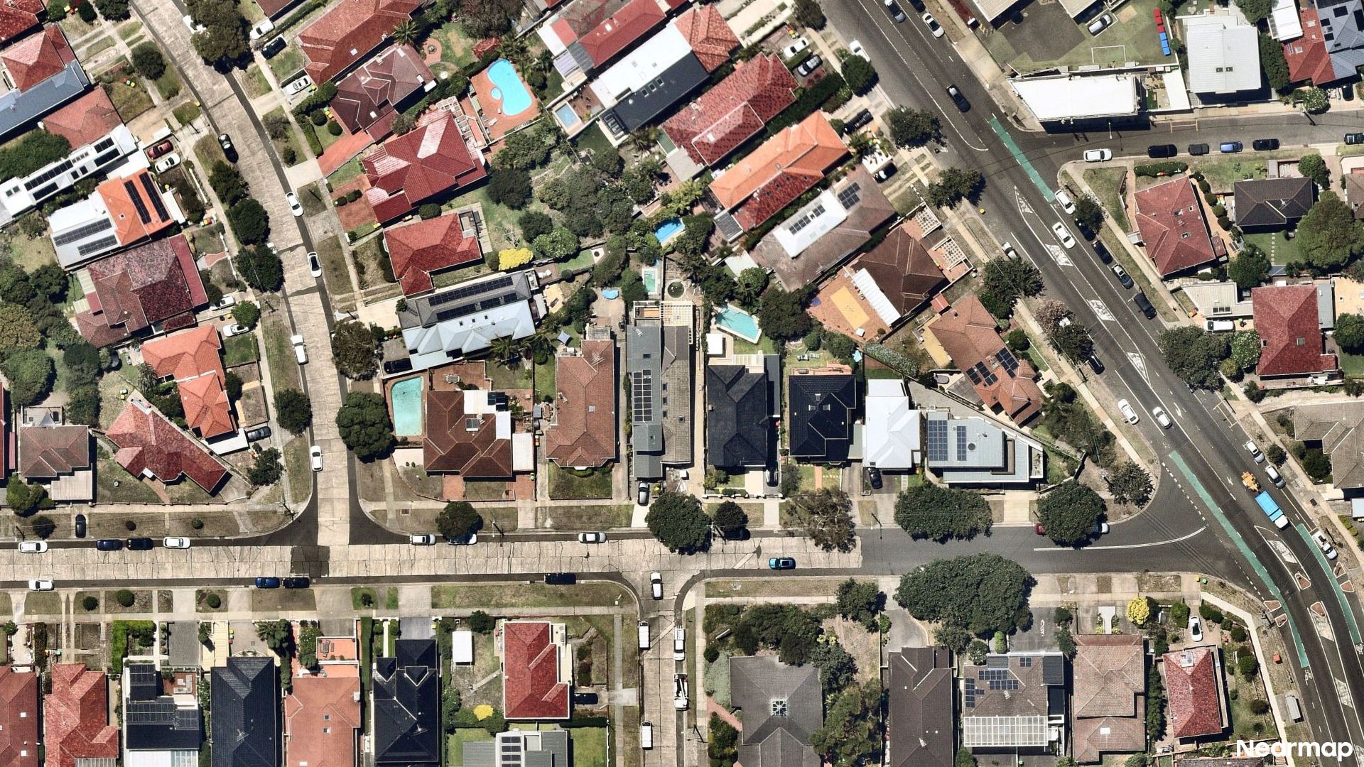 Vertical aerial view