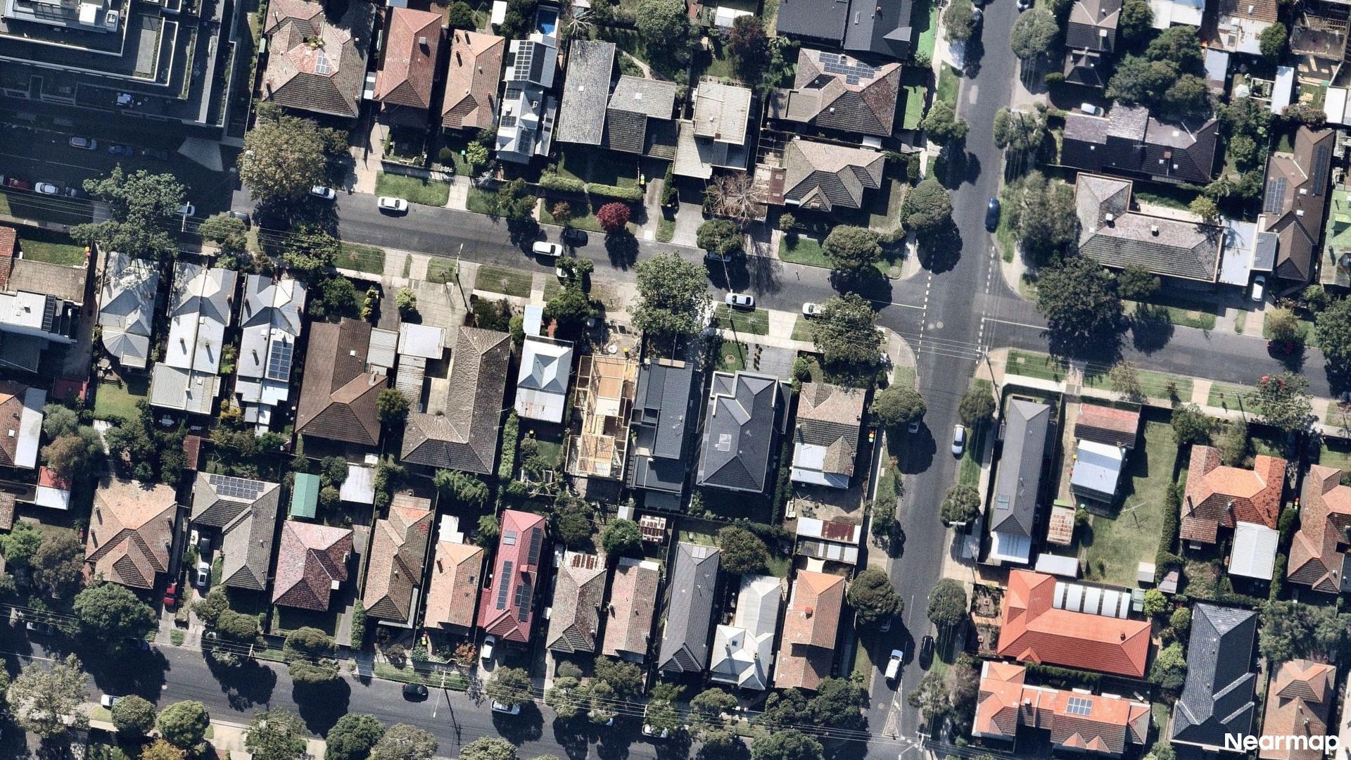 Vertical aerial view