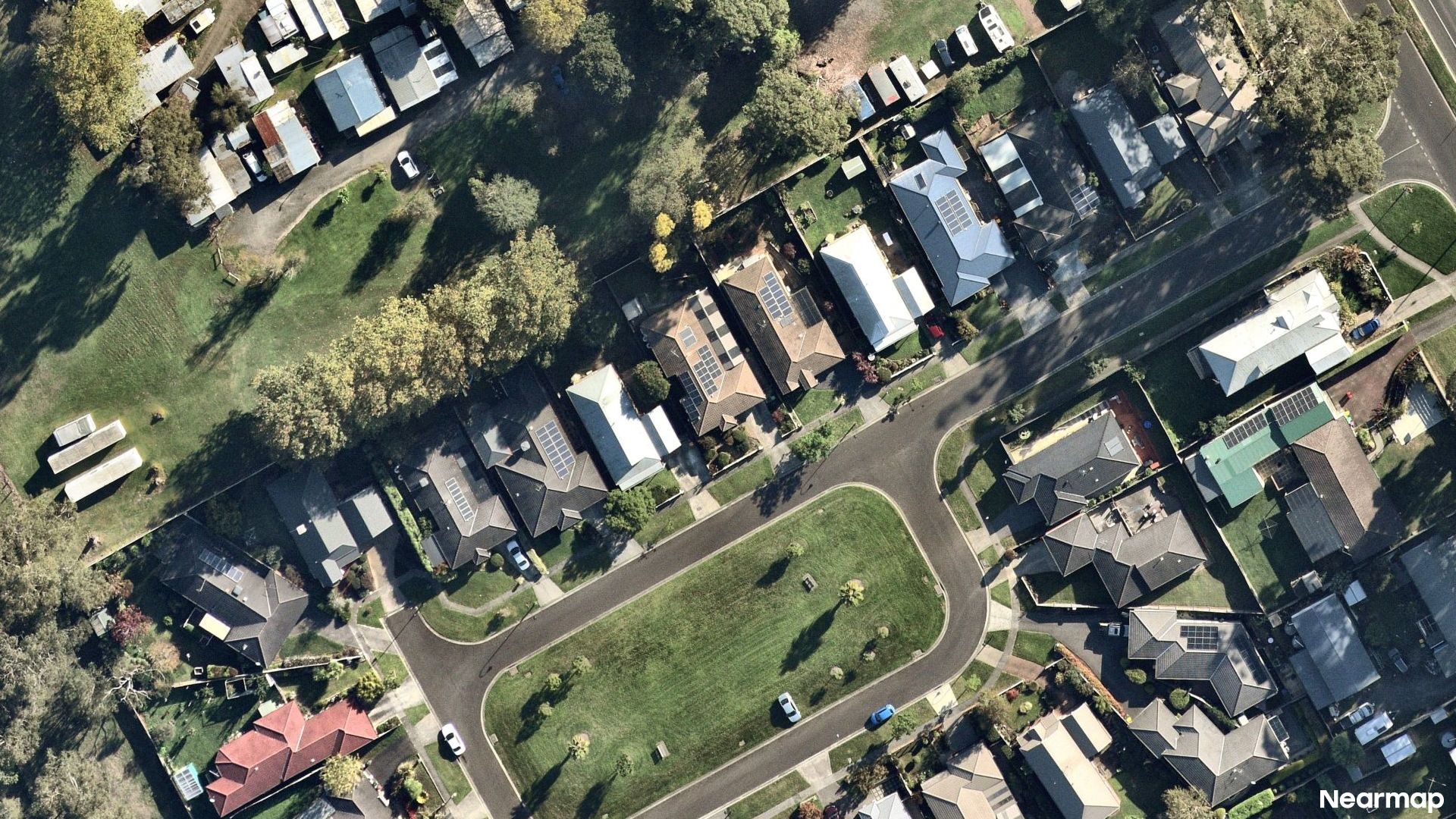 Vertical aerial view