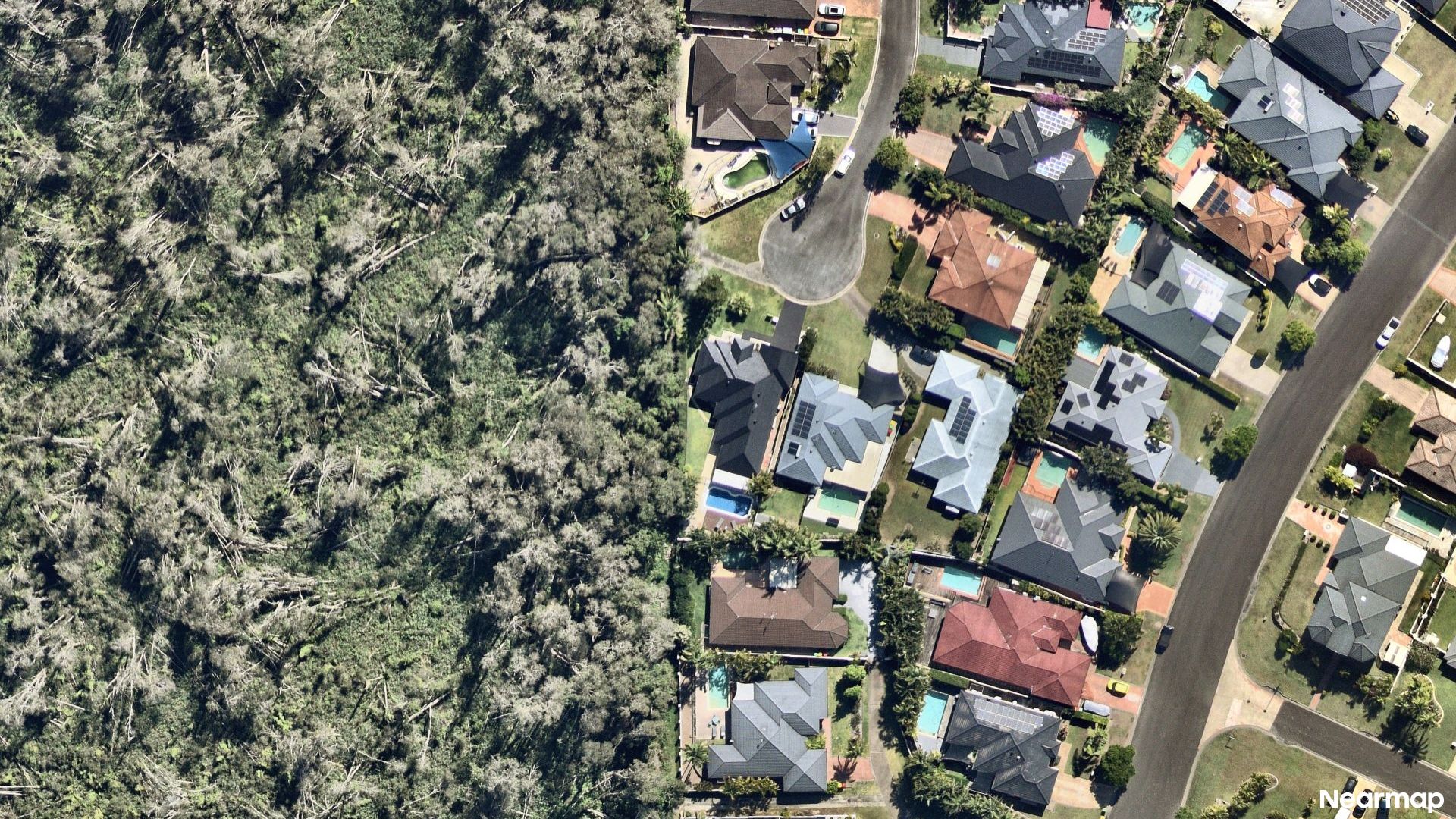 Vertical aerial view