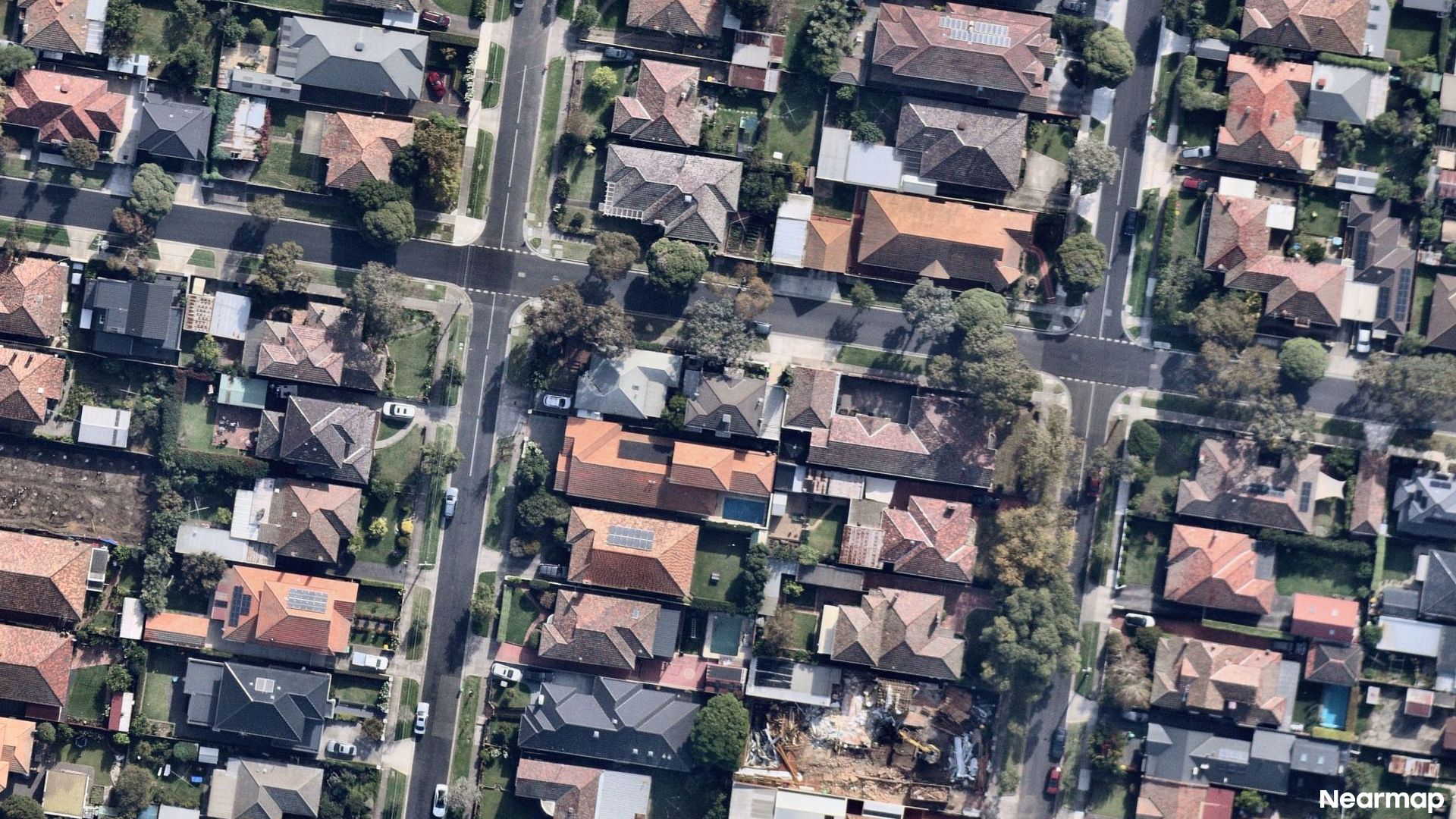 Vertical aerial view
