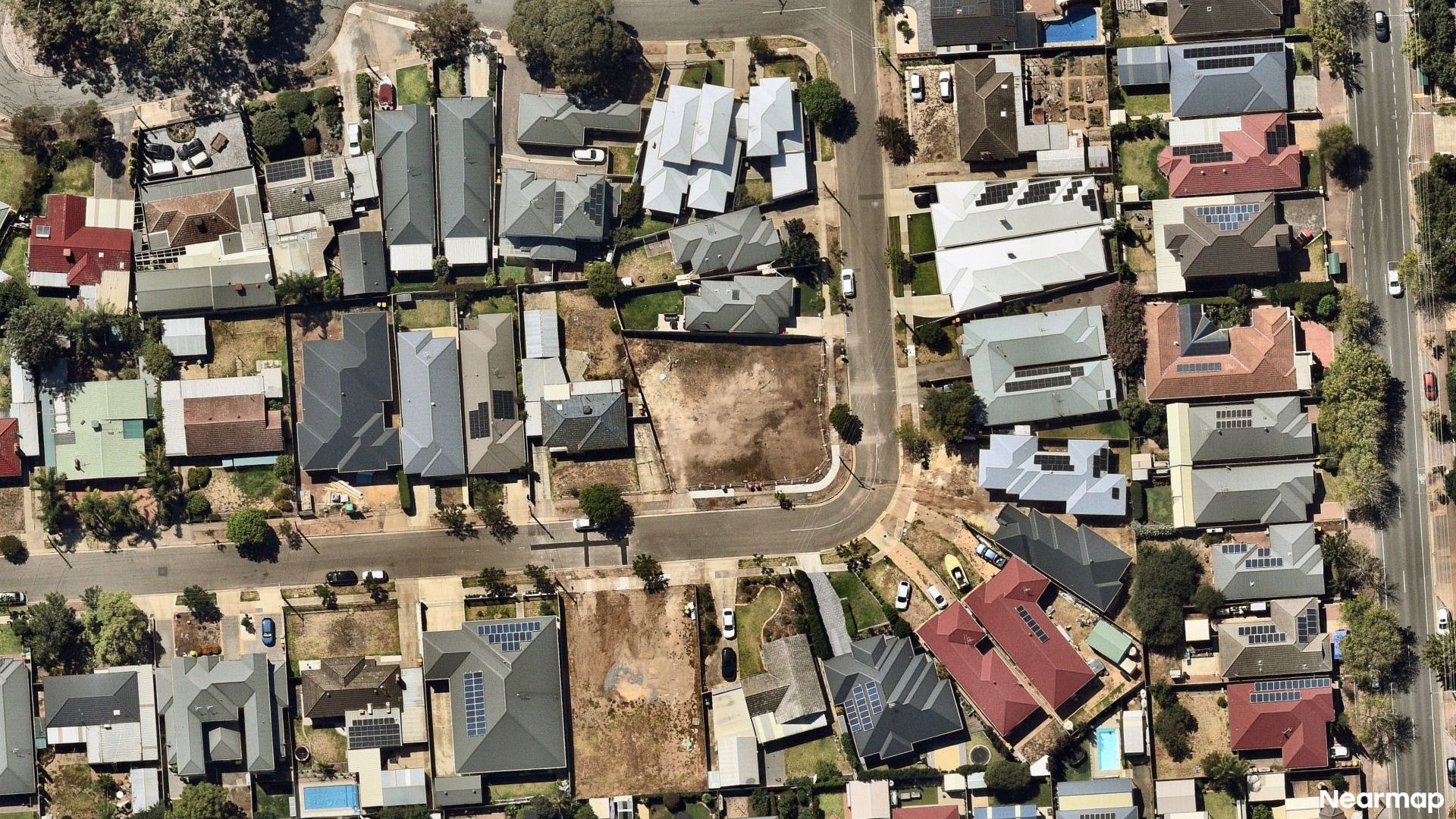 Vertical aerial view