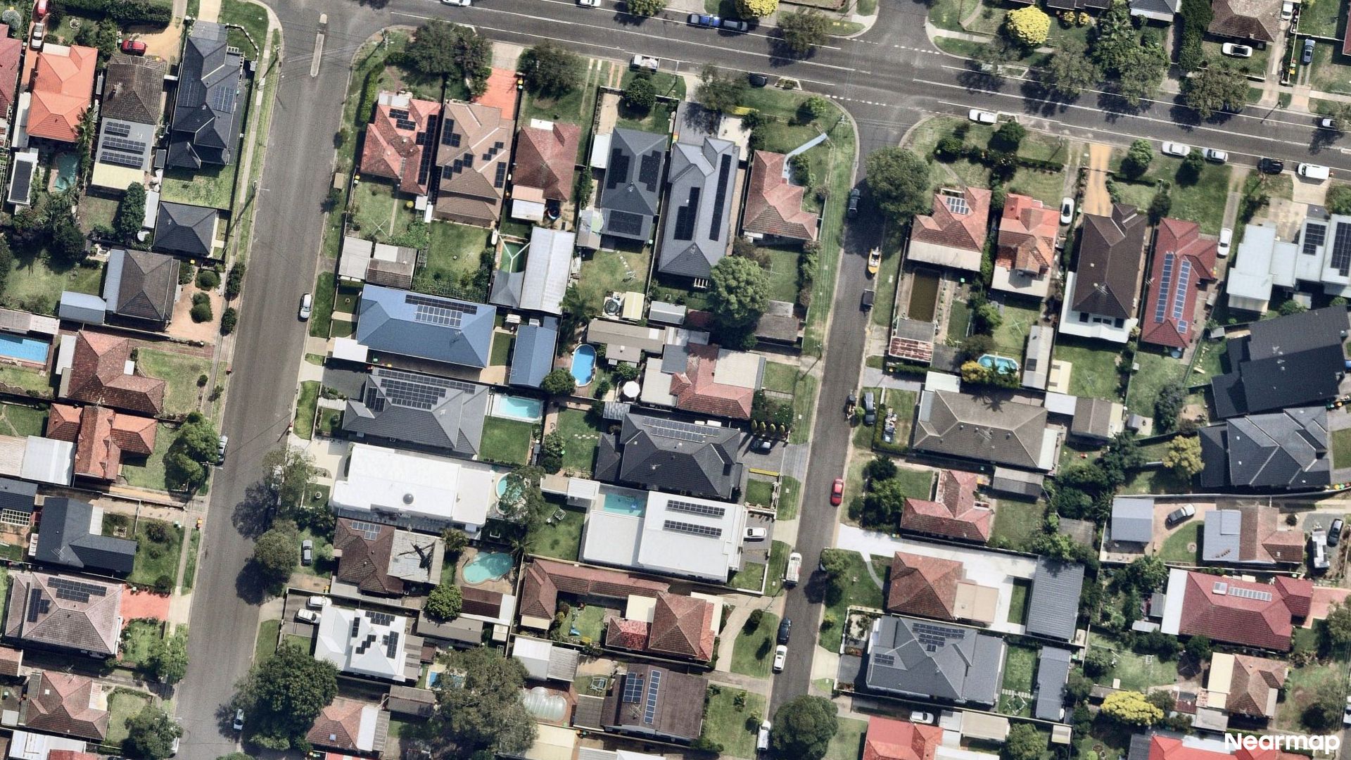 Vertical aerial view