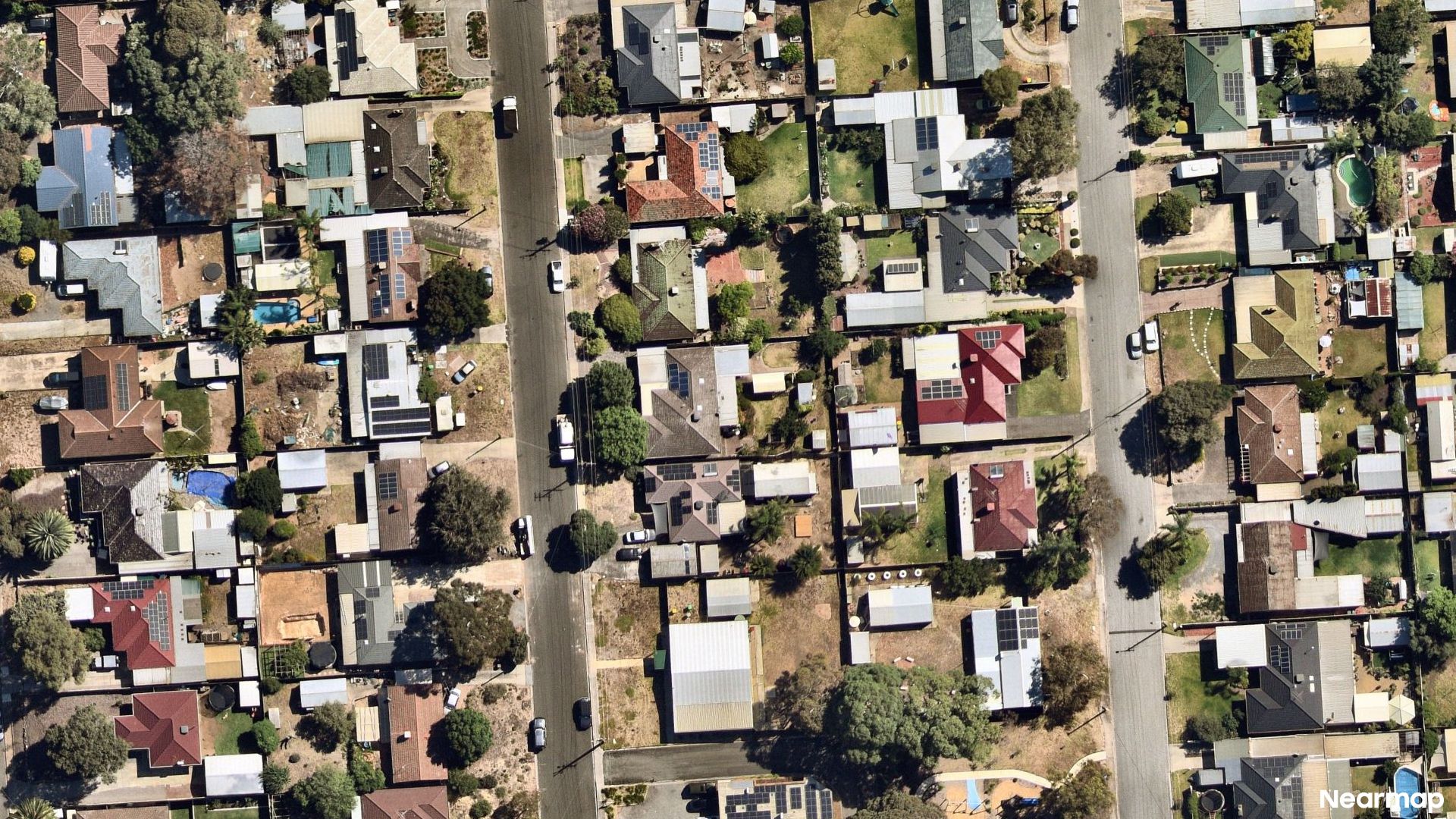 Vertical aerial view