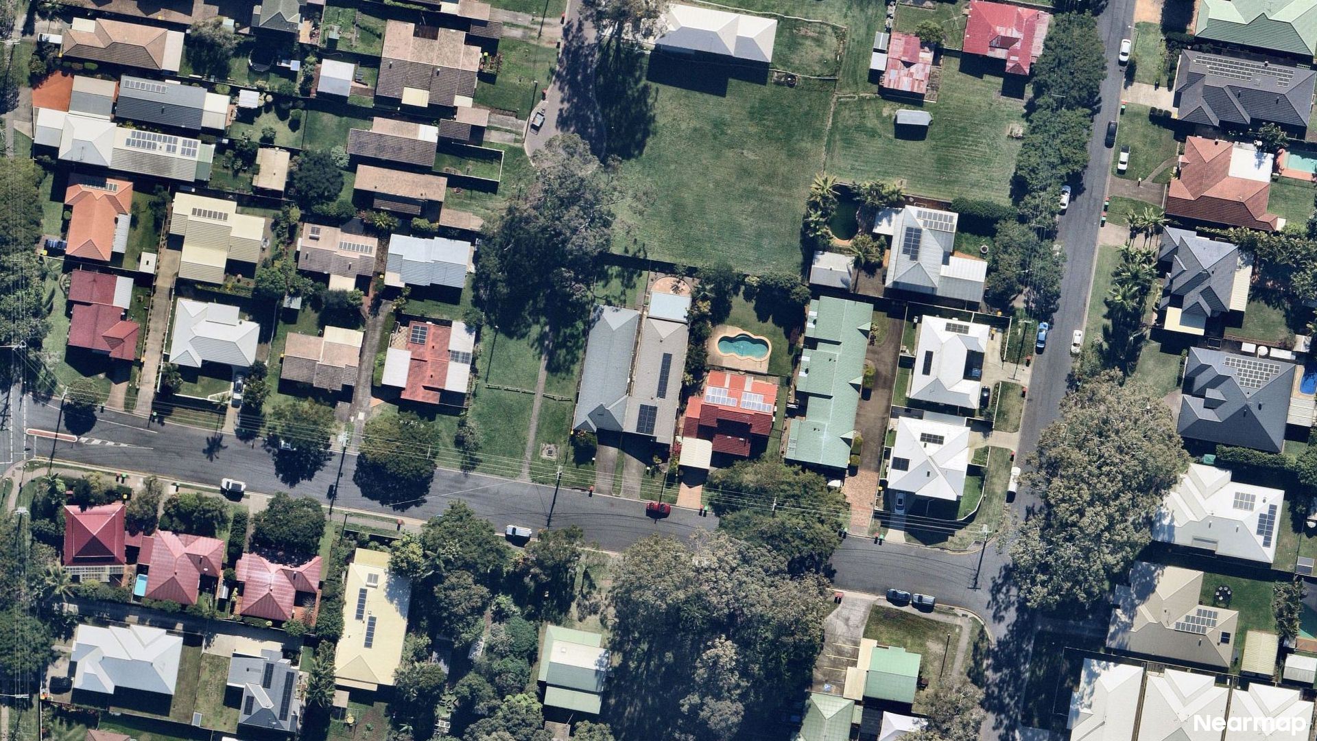 Vertical aerial view