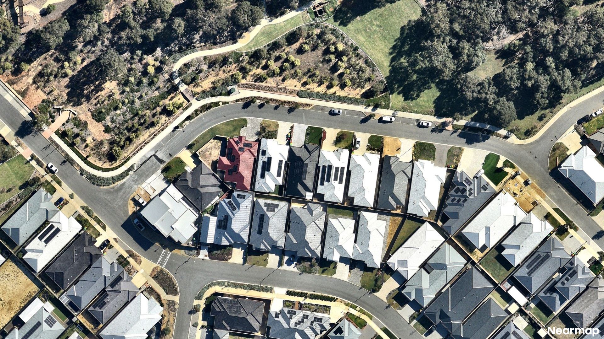 Vertical aerial view
